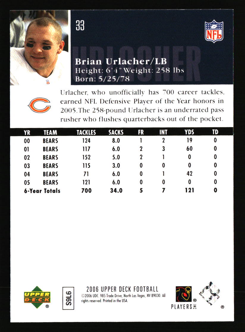Chicago Bears Football Cards - Choose from 100s Player Qty Discount - Part 5 - Picture 387 of 499