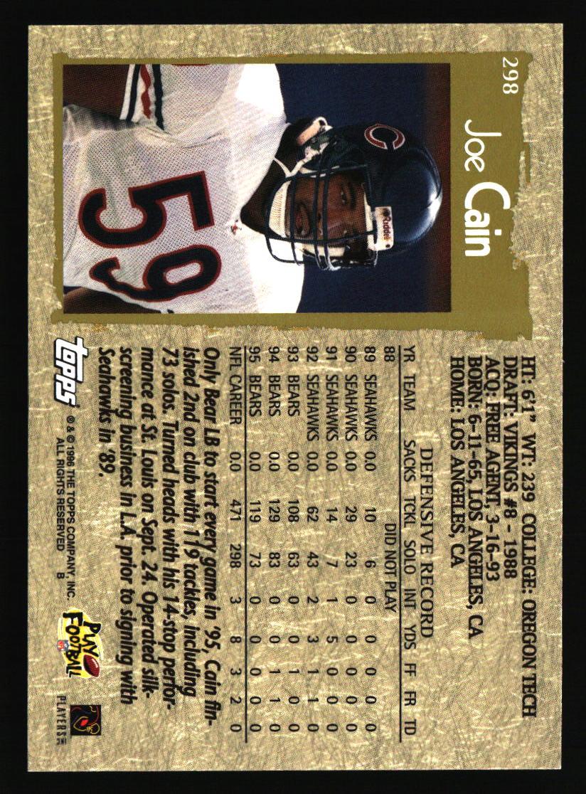 Chicago Bears Football Cards - Choose from 100s Player Qty Discount - Part 5 - Picture 401 of 499