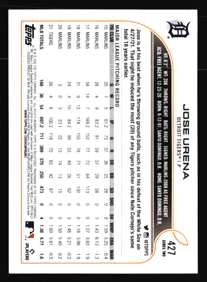 Detroit Tigers Baseball Cards - Choose from 100s Player Qty Discount - Part 3 - Picture 13 of 489