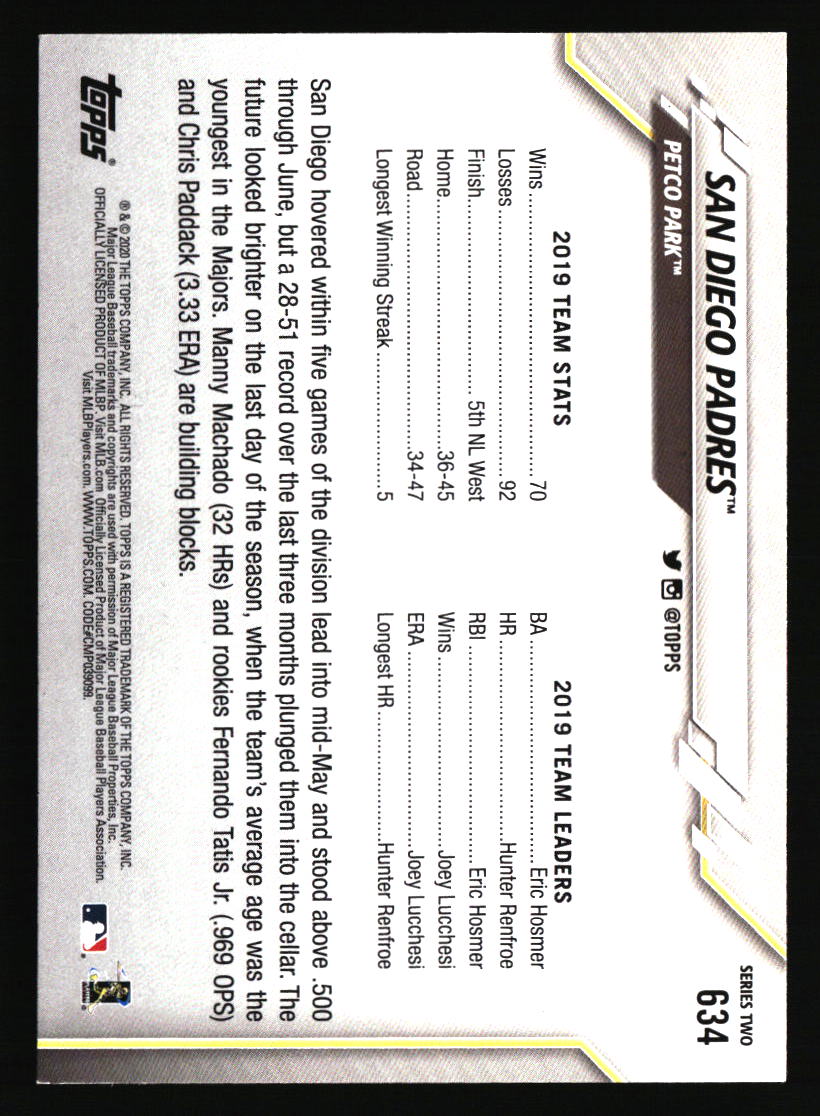 San Diego Padres Baseball Cards - Choose from 100s Quantity Discount Part 1 - Picture 291 of 487