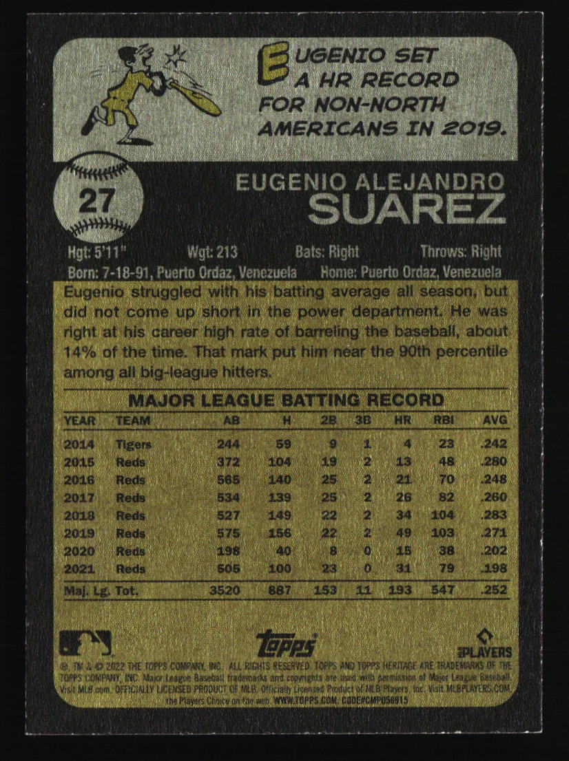 Tarjetas de béisbol de los Rojos de Cincinnati - Elige entre 100 jugadores cantidad descuento - Parte 5 - Imagen 171 de 499