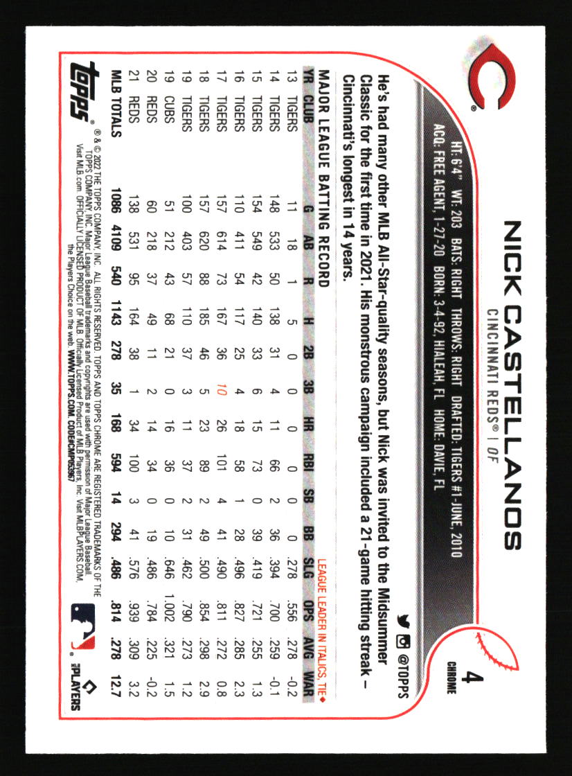 Tarjetas de béisbol de los Rojos de Cincinnati - Elige entre 100 jugadores cantidad descuento - Parte 5 - Imagen 209 de 499