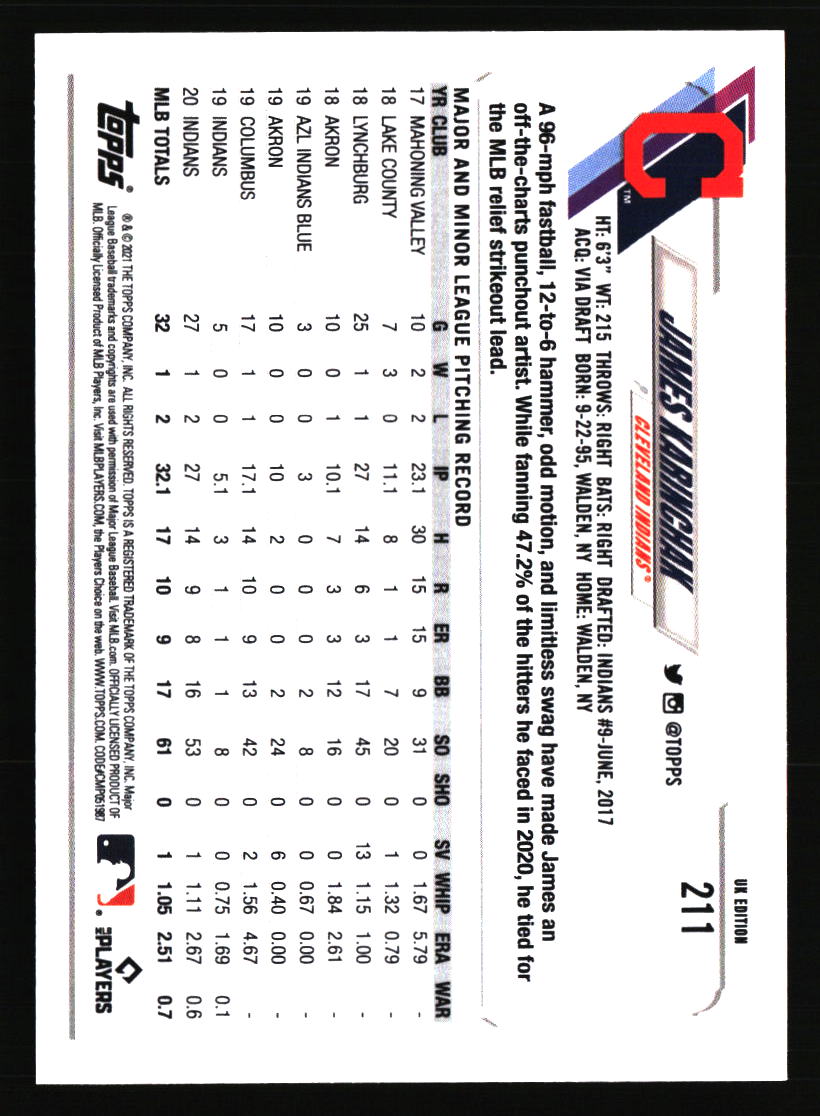 Cleveland Indians Baseball Cards - Choose from 100s Quantity Discount Part 3 - Picture 155 of 501