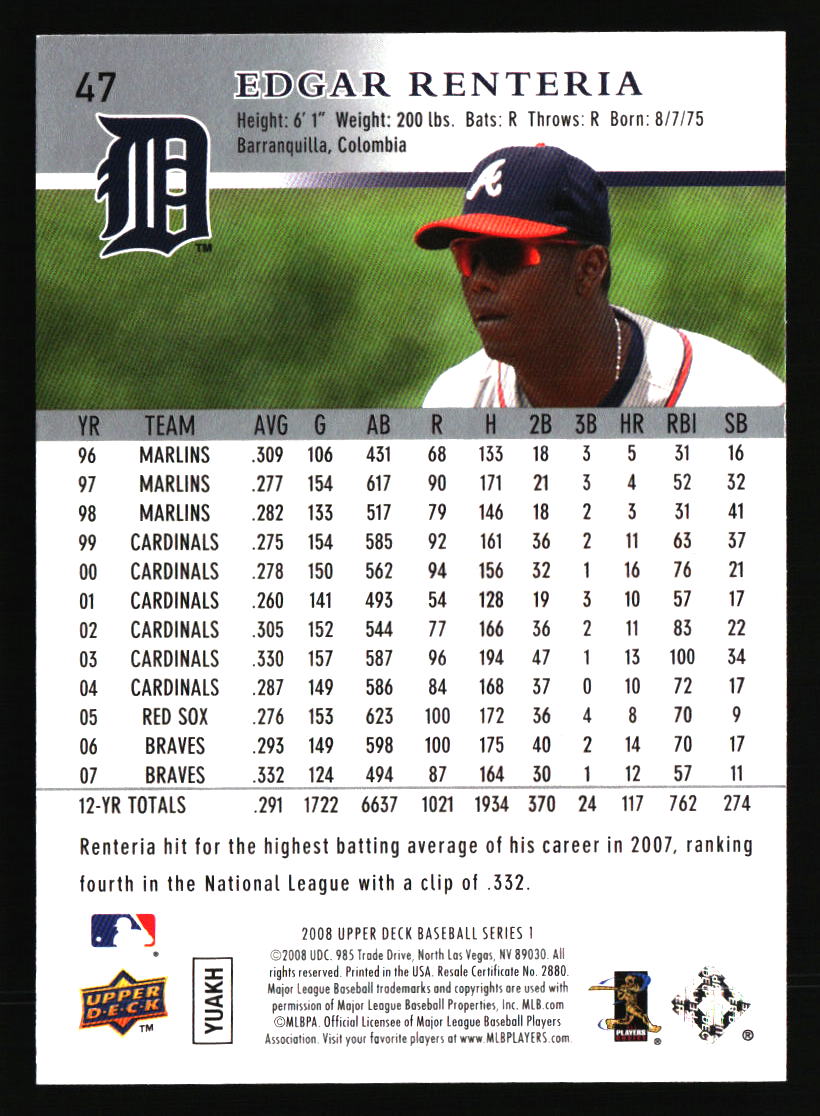 Detroit Tigers Baseball Cards - Choose from 100s Player Qty Discount - Part 3 - Picture 41 of 489