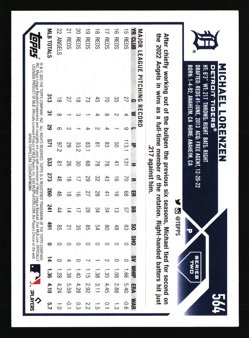 Detroit Tigers Baseball Cards - Choose from 100s Player Qty Discount - Part 3 - Picture 53 of 489