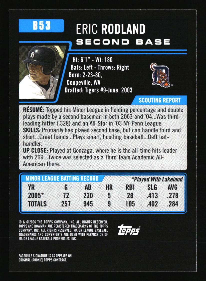 Detroit Tigers Baseball Cards - Choose from 100s Player Qty Discount - Part 3 - Picture 121 of 489