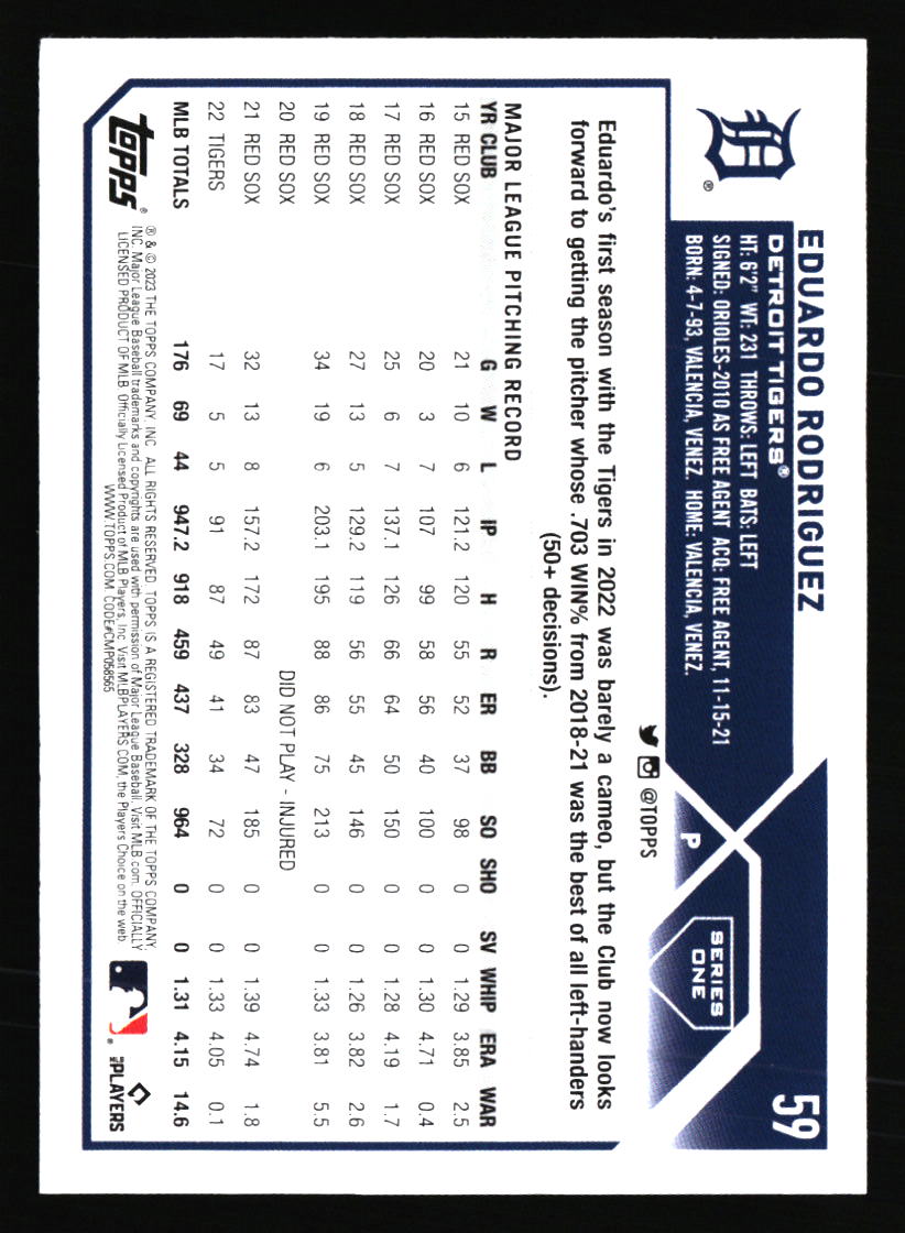 Detroit Tigers Baseball Cards - Choose from 100s Player Qty Discount - Part 3 - Picture 135 of 489