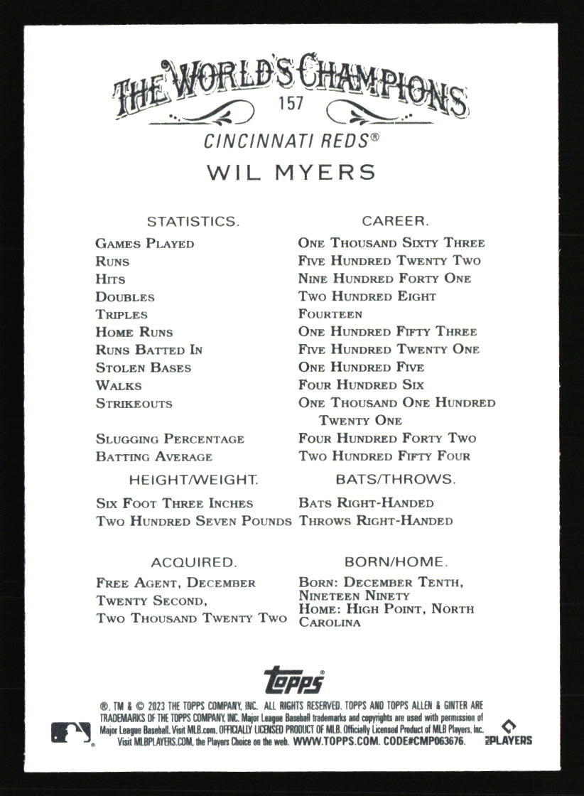 Tarjetas de béisbol de los Rojos de Cincinnati - Elige entre 100 jugadores cantidad descuento - Parte 5 - Imagen 255 de 499