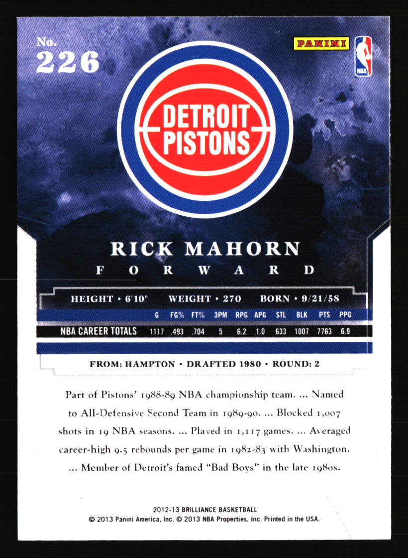 Detroit Pistons Basketball Cards - Choose from 100s Player Qty Discount - Part 1 - Picture 239 of 389