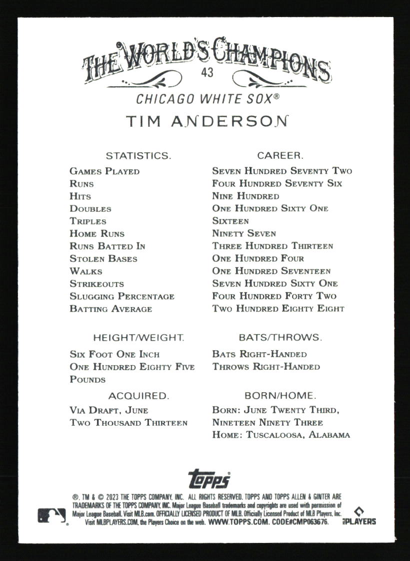 Chicago White Sox Baseball Cards - Choose from 100s Player Qty Discount - Part 6 - Picture 35 of 501