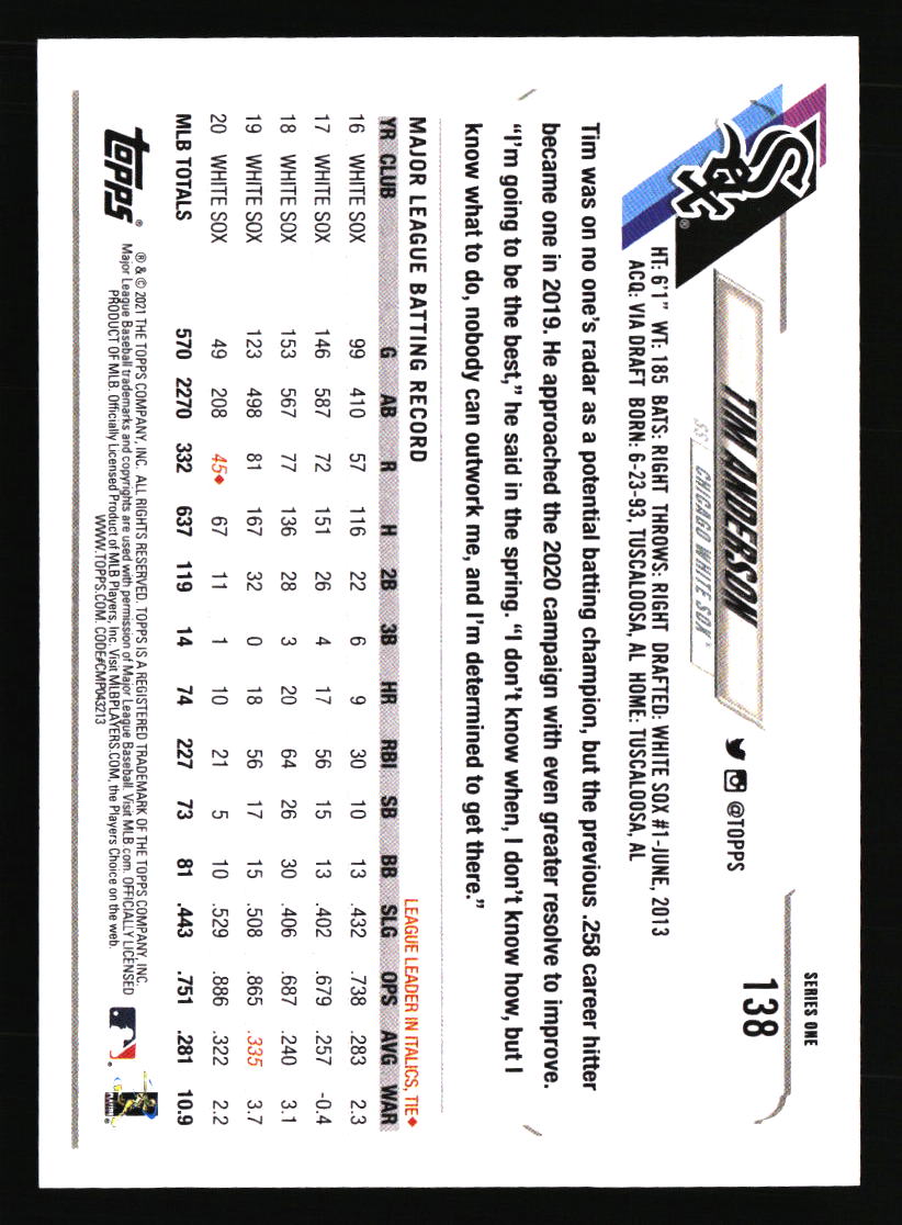 Chicago White Sox Baseball Cards - Choose from 100s Player Qty Discount - Part 6 - Picture 55 of 501