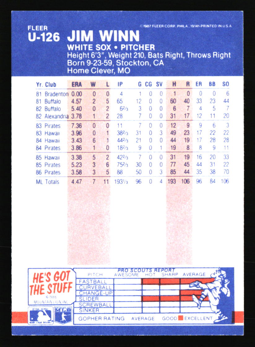 Chicago White Sox Baseball Cards - Choose from 100s Player Qty Discount - Part 6 - Picture 227 of 501