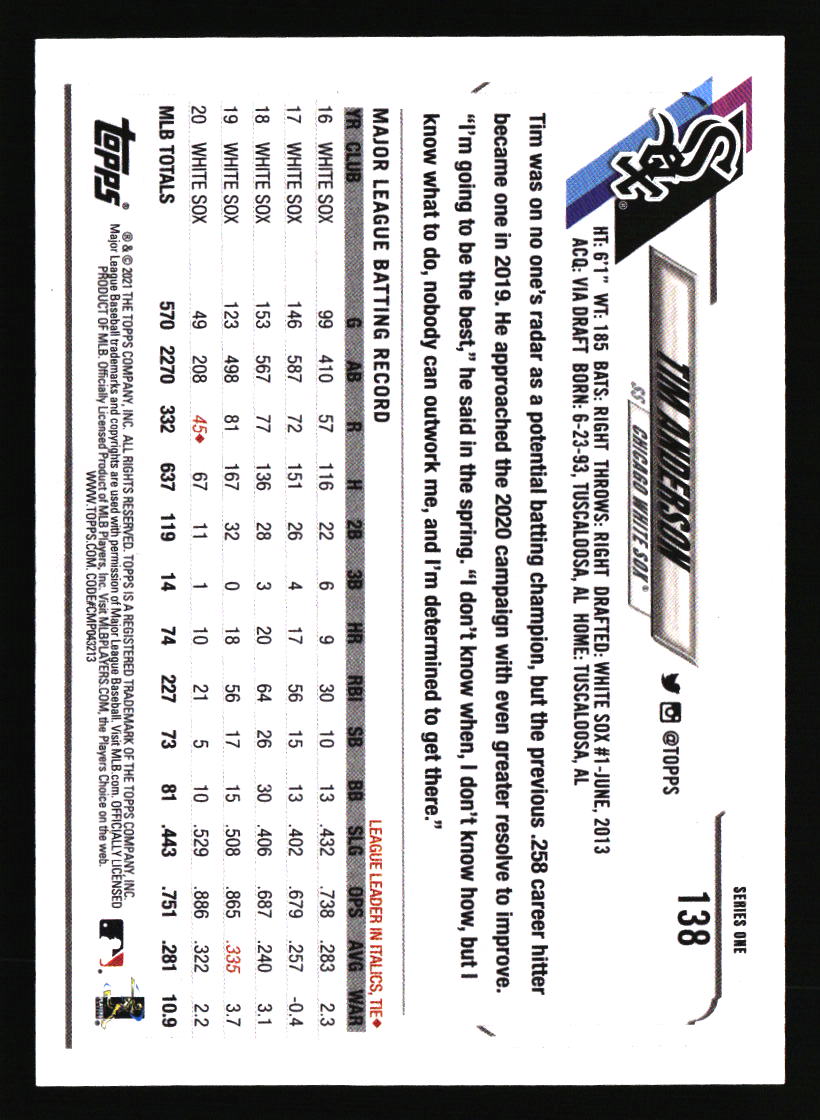 Chicago White Sox Baseball Cards - Choose from 100s Player Qty Discount - Part 6 - Picture 299 of 501