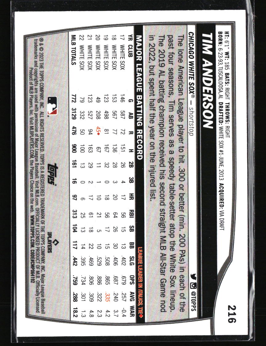 Chicago White Sox Baseball Cards - Choose from 100s Player Qty Discount - Part 6 - Picture 307 of 501