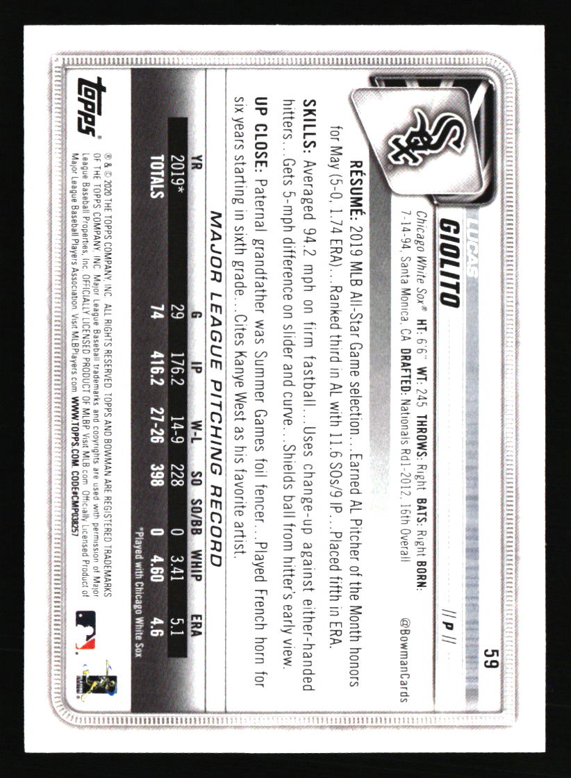 Chicago White Sox Baseball Cards - Choose from 100s Player Qty Discount - Part 6 - Picture 359 of 501