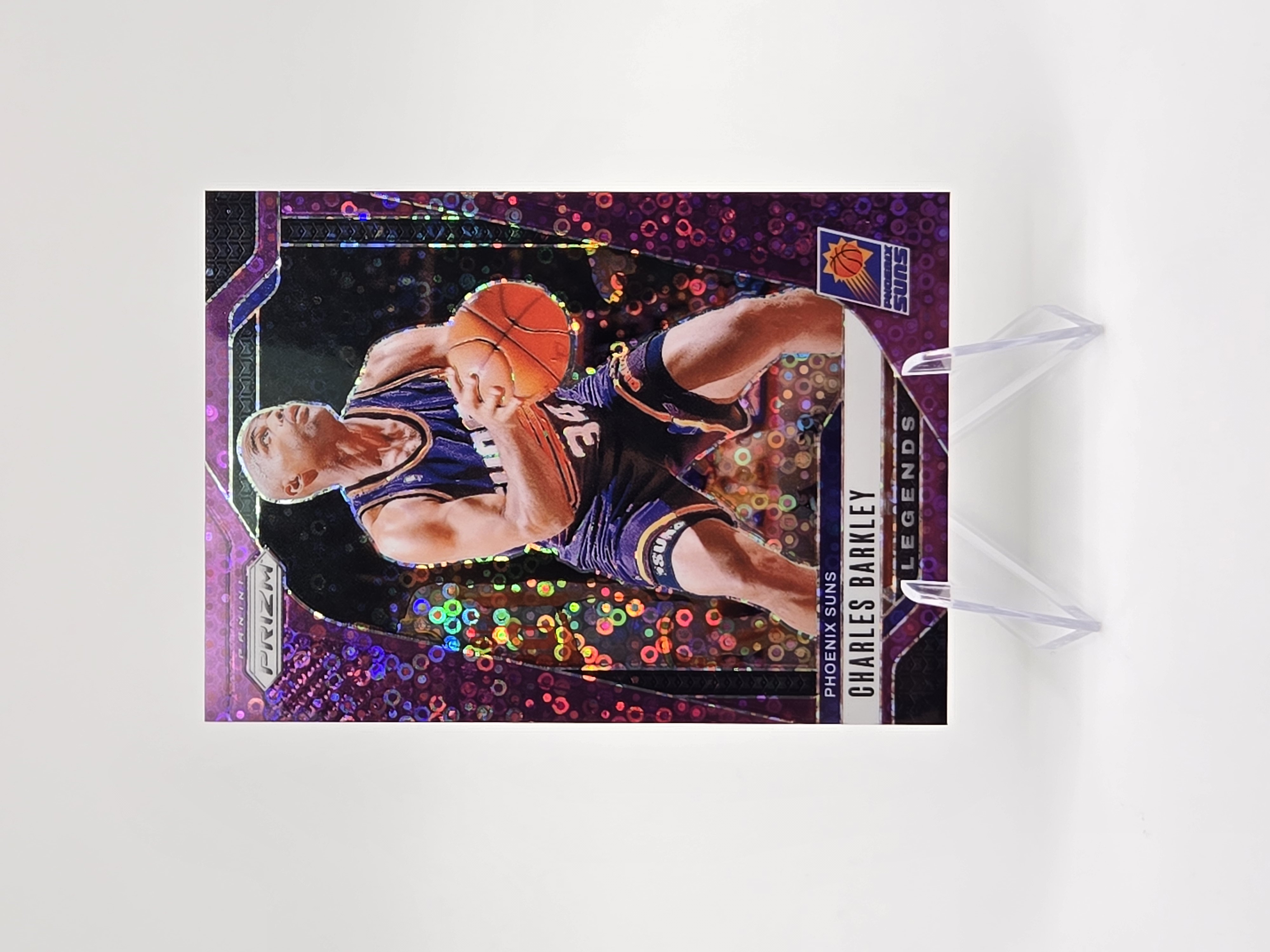 Charles Barkley 2024-25 Panini Prizm Prizms Fast Break Purple SP #/75 #280