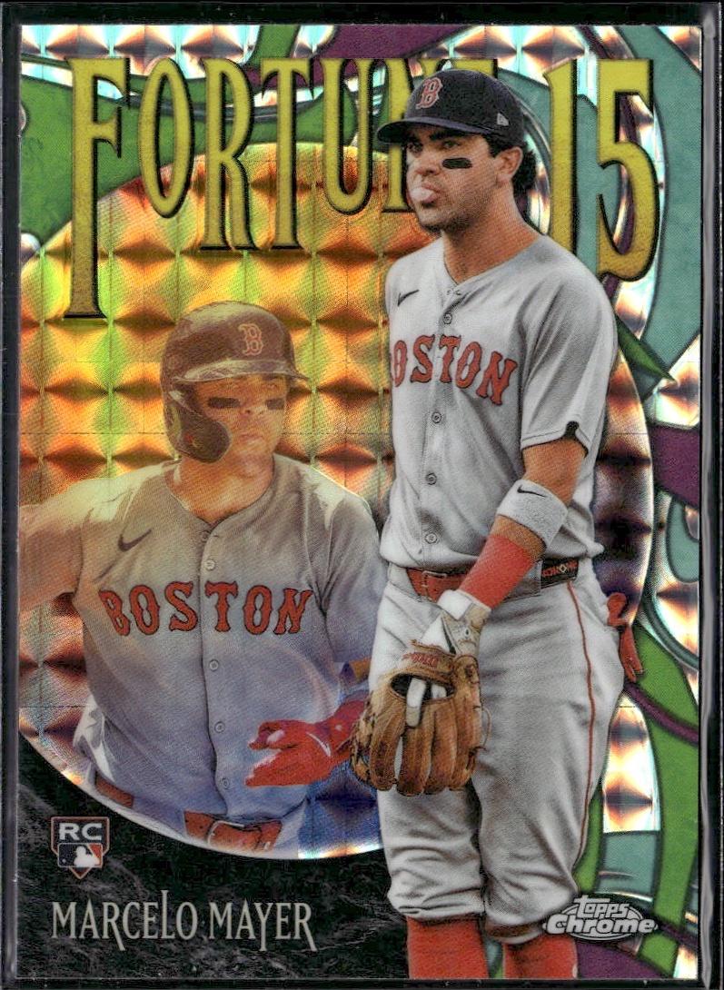 2025 Topps Chrome Update #F15-20 Marcelo Mayer Fortune 15 Geometric Refractors