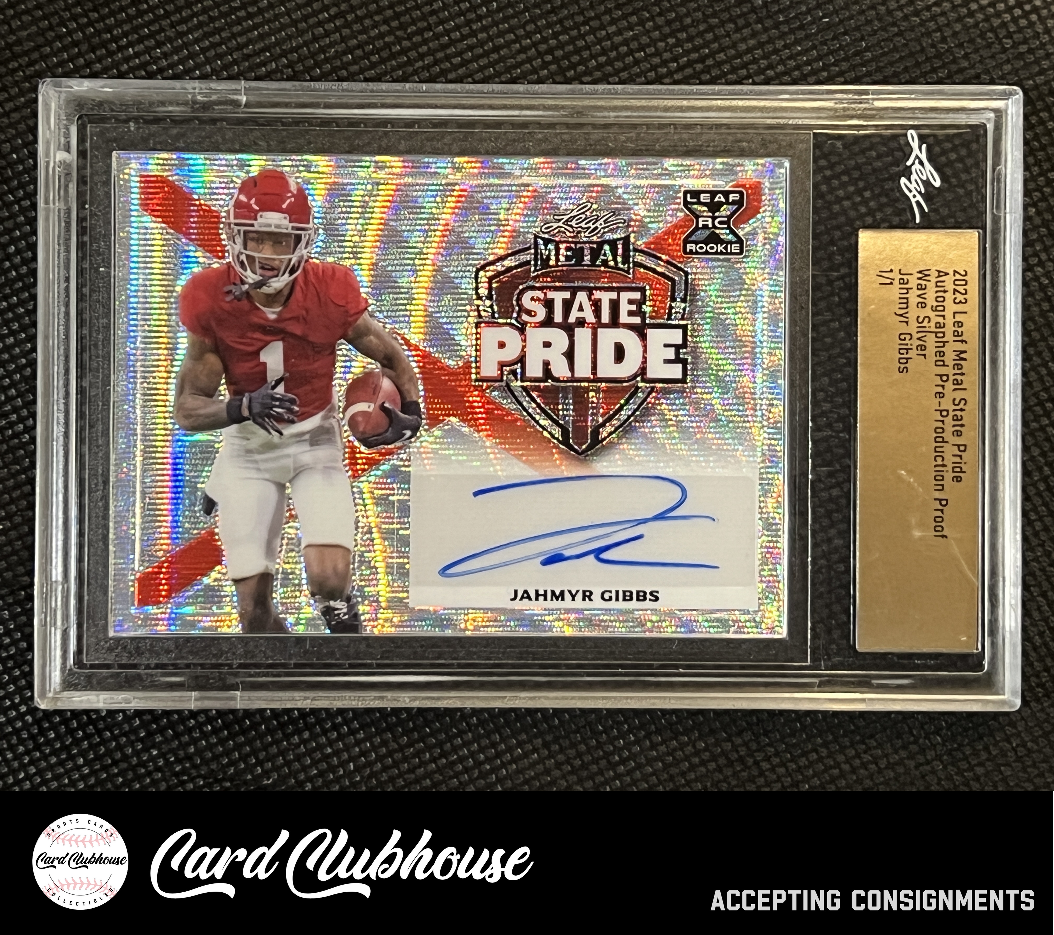 2023 Leaf Metal Draft State Pride Auto Wave Silver Proof 1/1