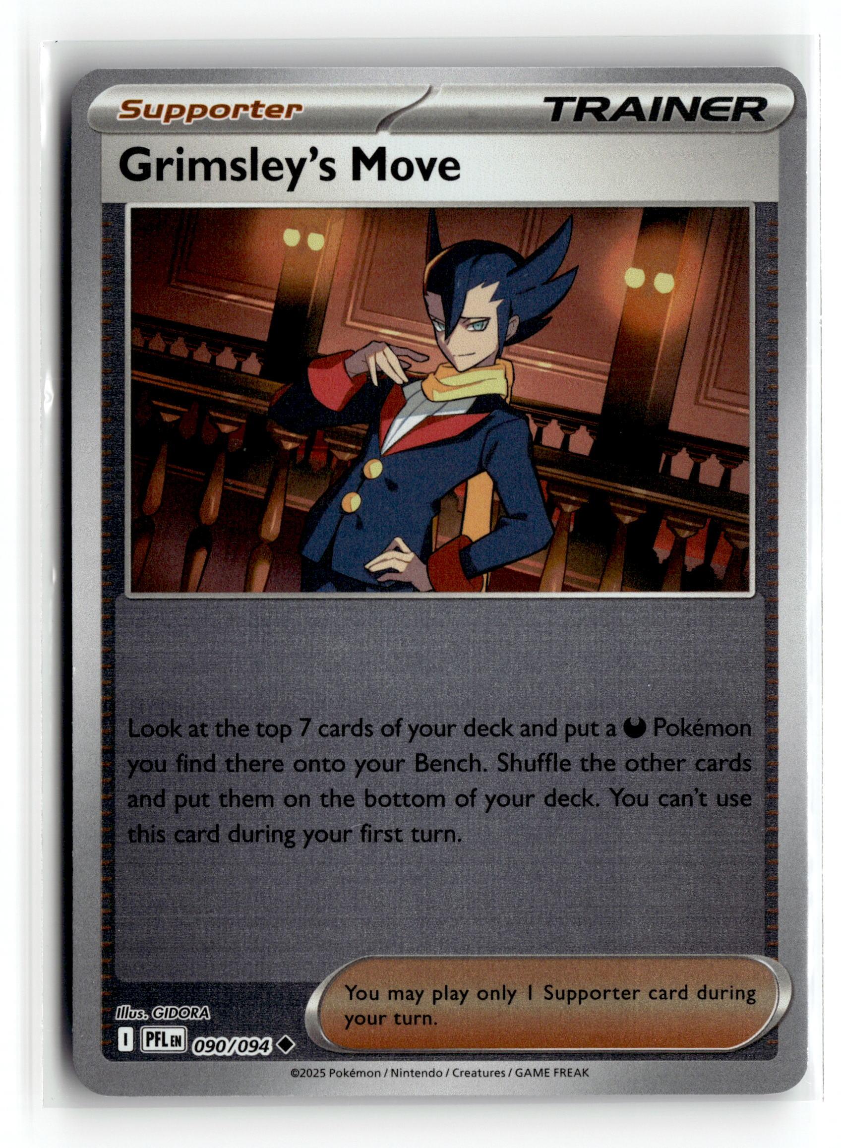 Pokémon: Phantasmal Flames #090/094 Grimsley's Move-Reverse Holo.P2N