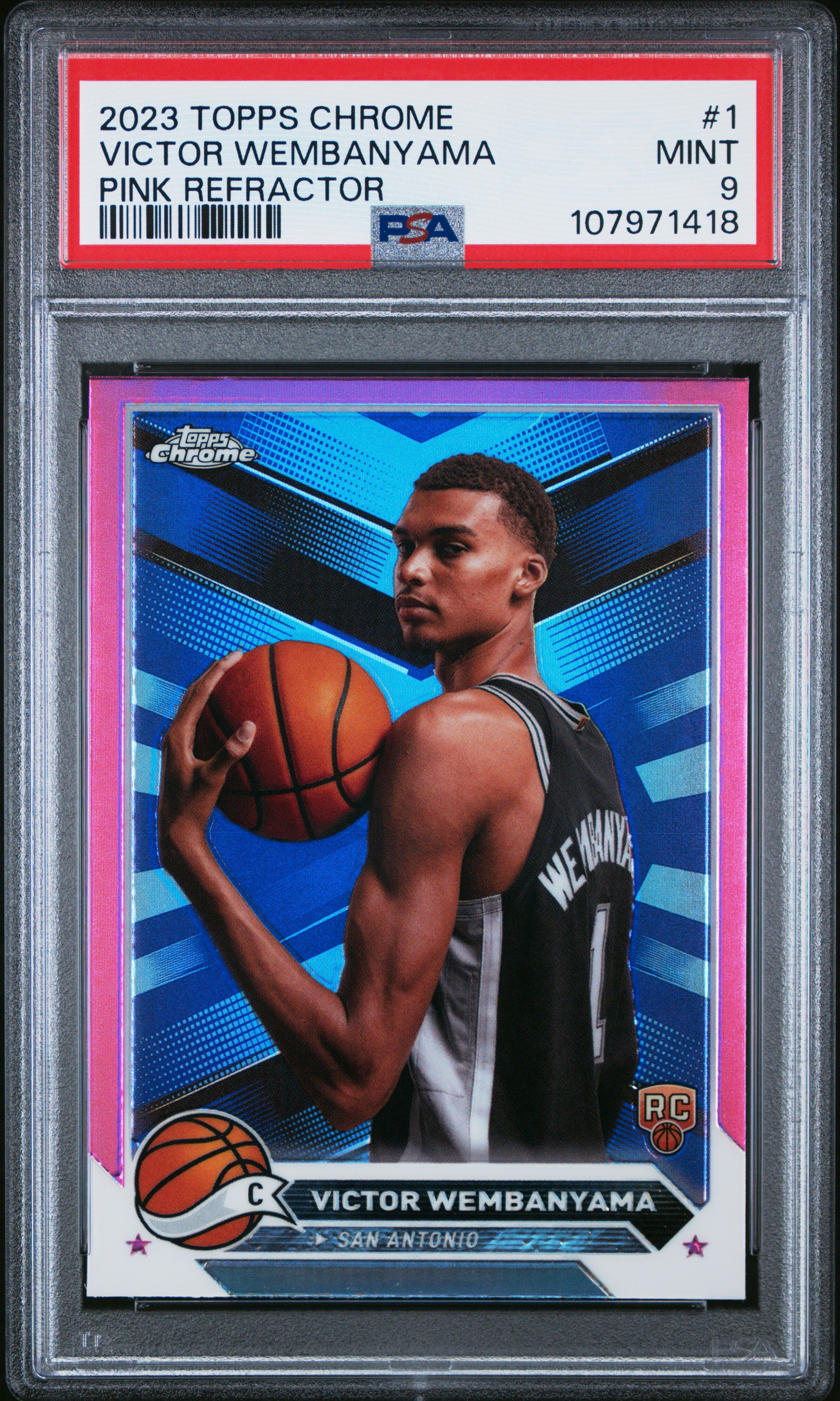 Victor Wembanyama 2023 Topps Chrome #1 Pink Refractor Price Guide