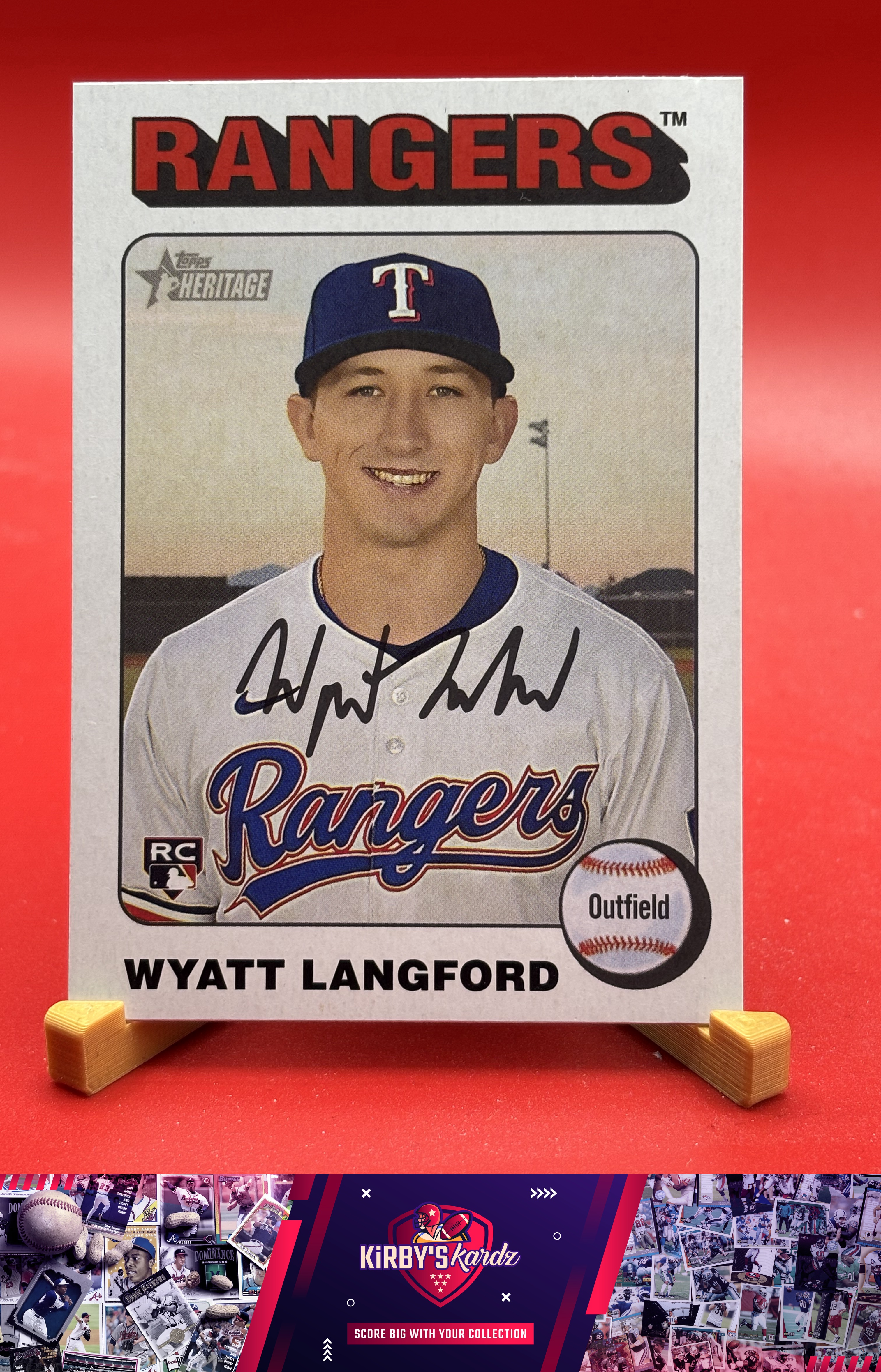 2024 Topps Heritage #581 Wyatt Langford White Border RC