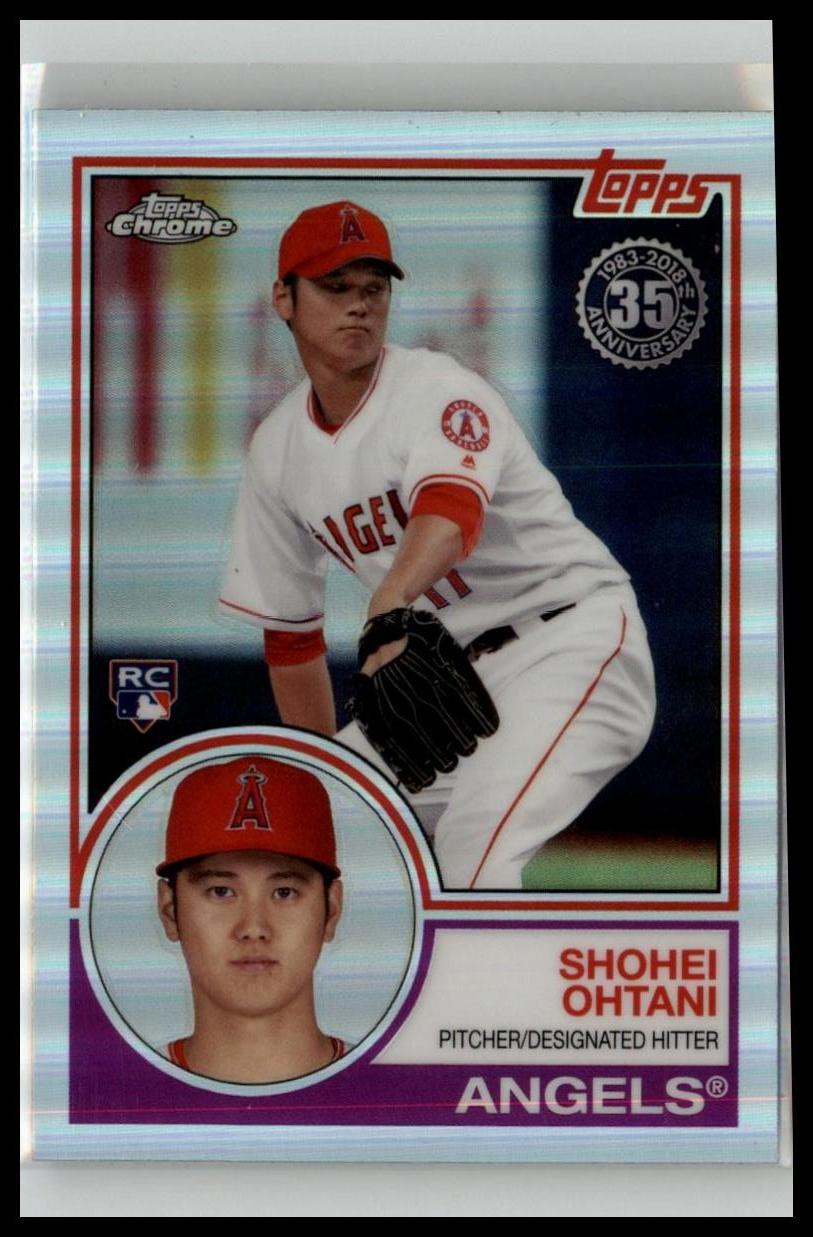 2018 Topps Chrome #83T-6 Shohei Ohtani 1983 Topps Refractor Rookie RC