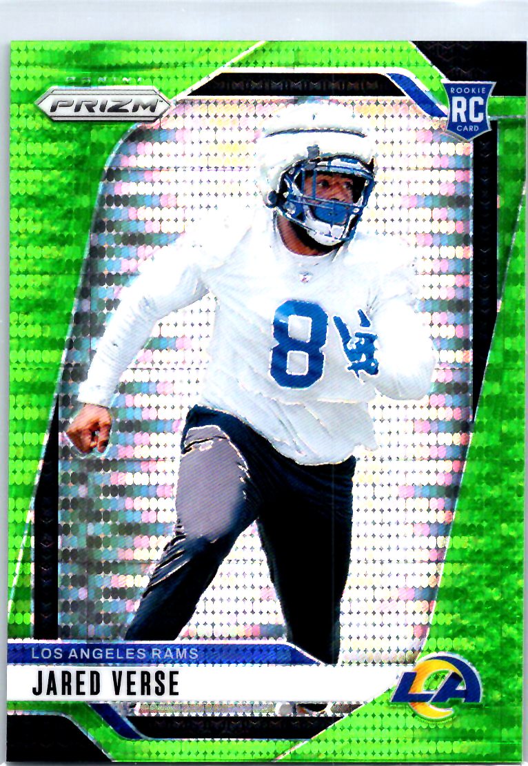 2024 Panini Prizm #341 Jared Verse Neon Green Pulsar
