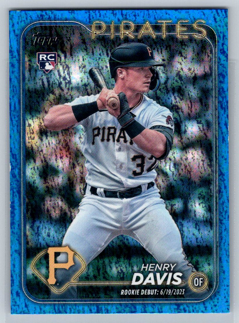 2024 Topps Update #US162 Henry Davis Blue Holofoil #/999