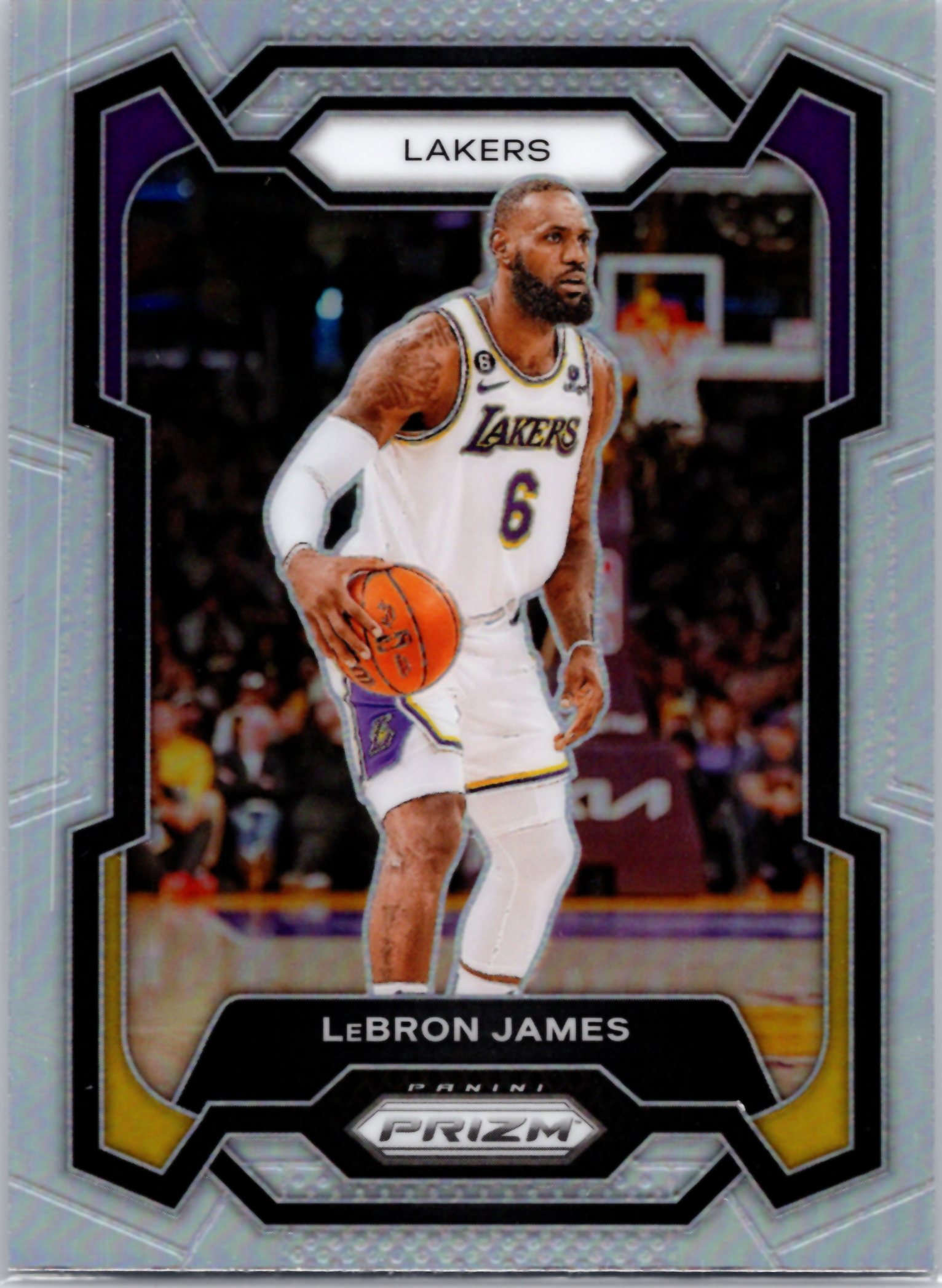 2023-24 Panini Prizm #63 LeBron James Prizms Silver
