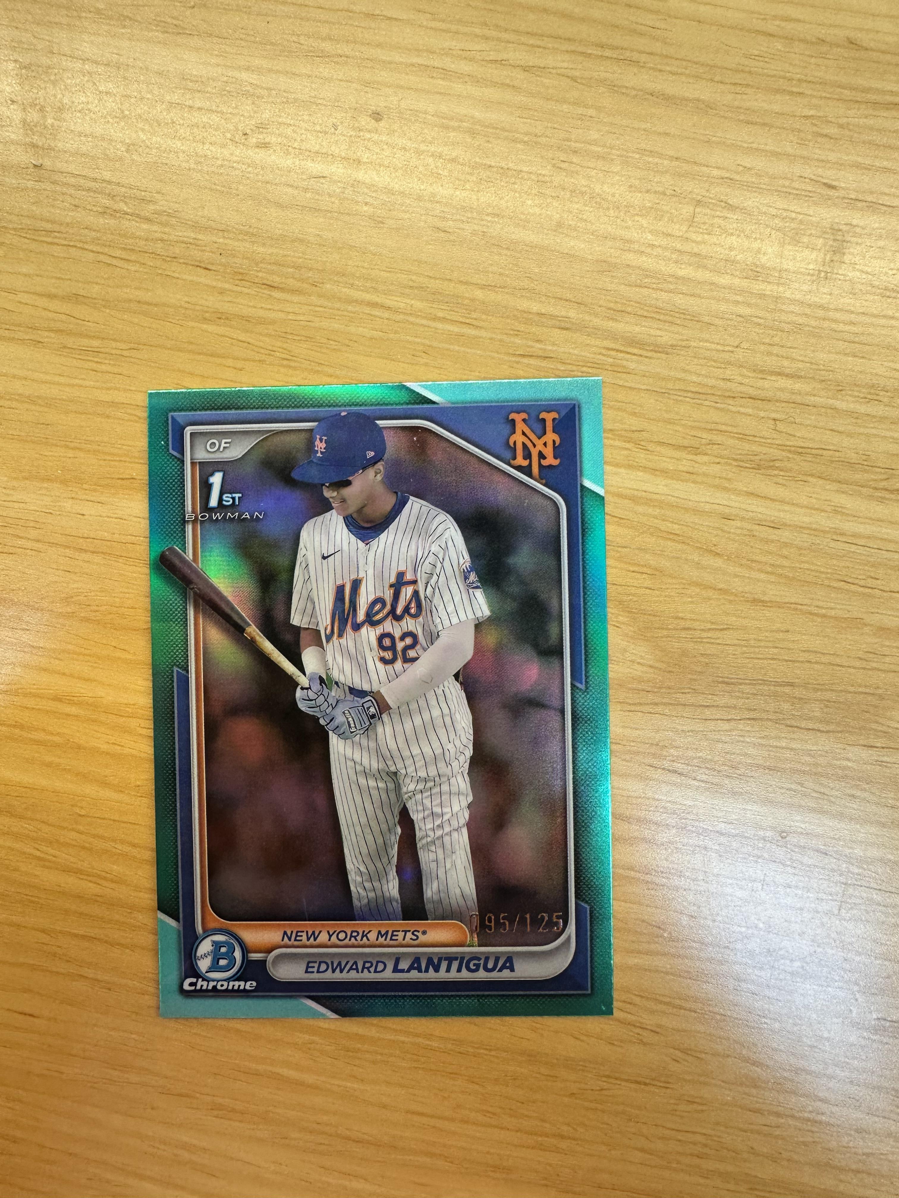 2024 Bowman Chrome #BCP-246 Edward Lantigua Prospects Aqua Refractors #/125