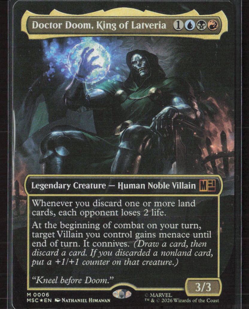 Commander: Marvel Super Heroes – Doom Prevails – Pick Your Card: