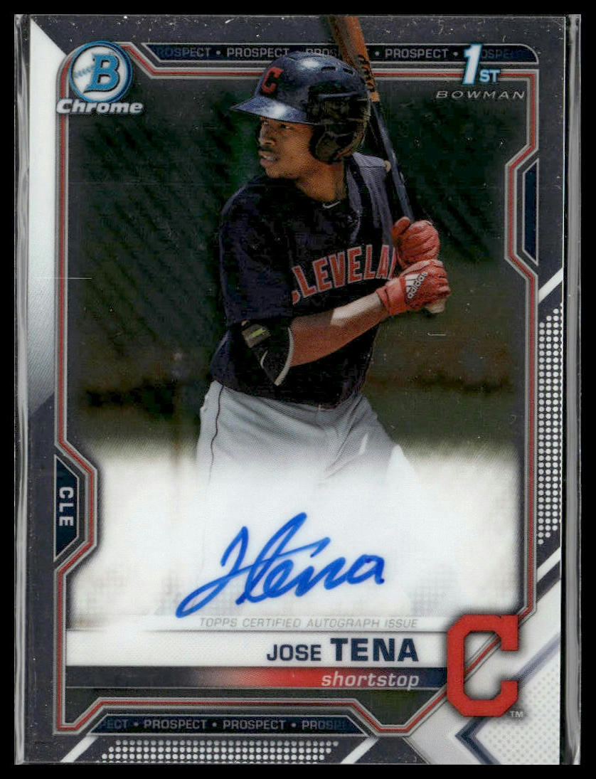 2021 Bowman #CPA-JT Jose Tena Chrome Prospect Autographs 1st