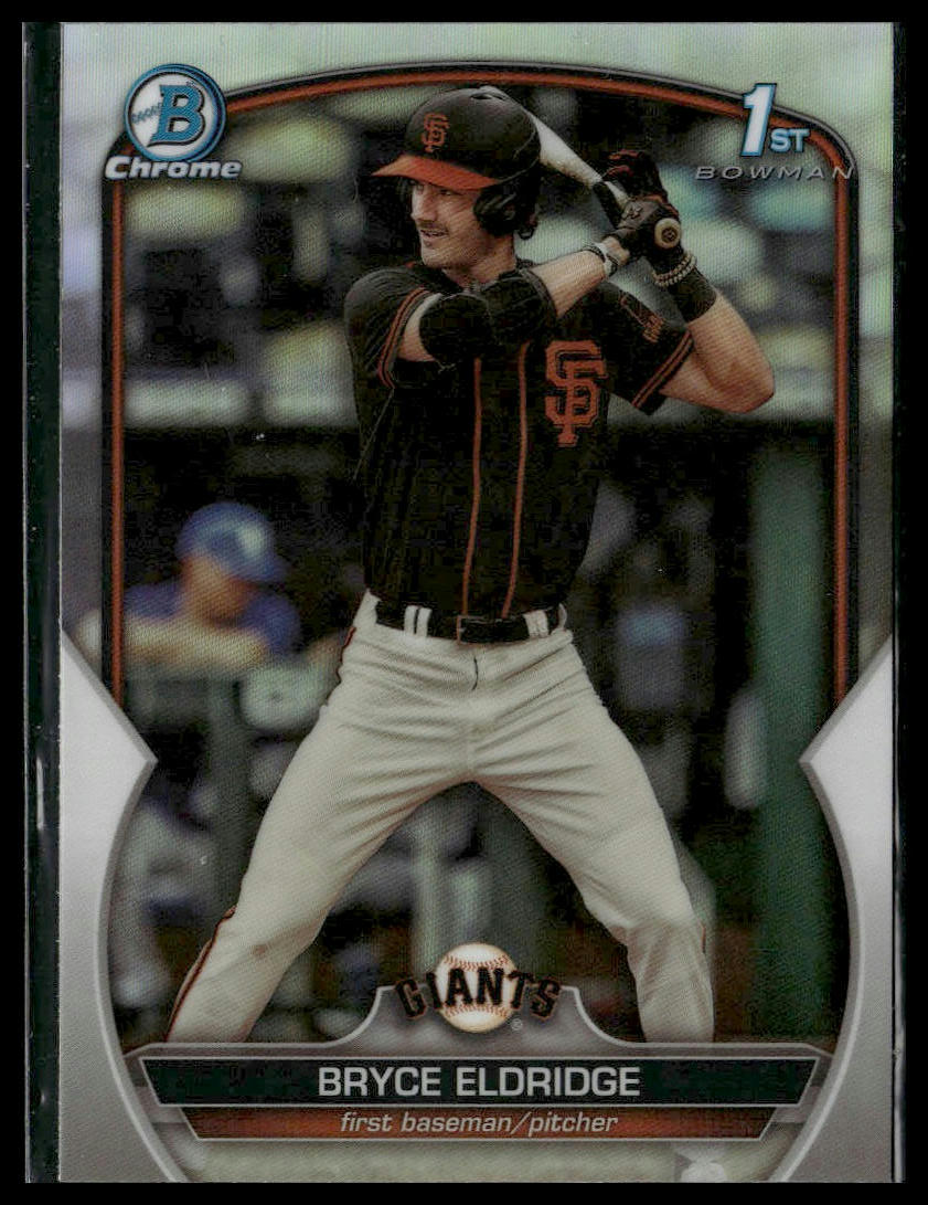 2023 Bowman Draft #BDC-107 Bryce Eldridge Chrome Refractor 1st Giants Rookie