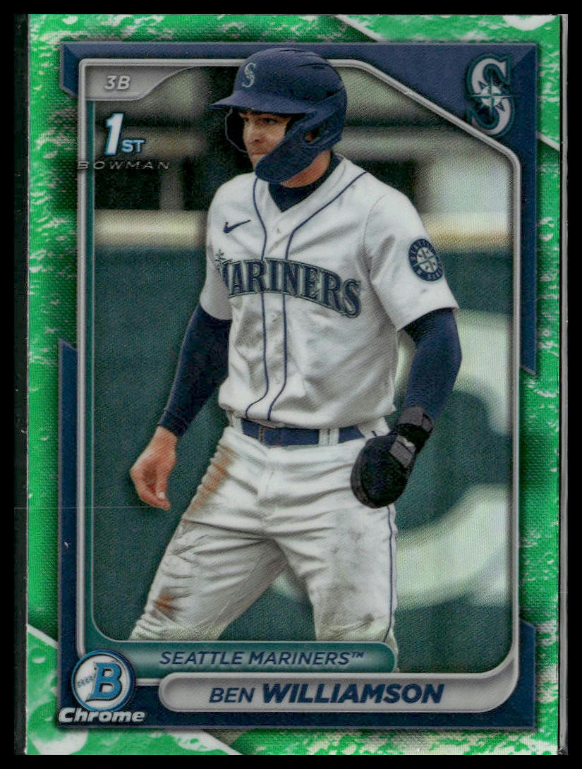2024 Bowman #BCP-67 Ben Williamson Chrome Prospects Lunar Glow Refractors