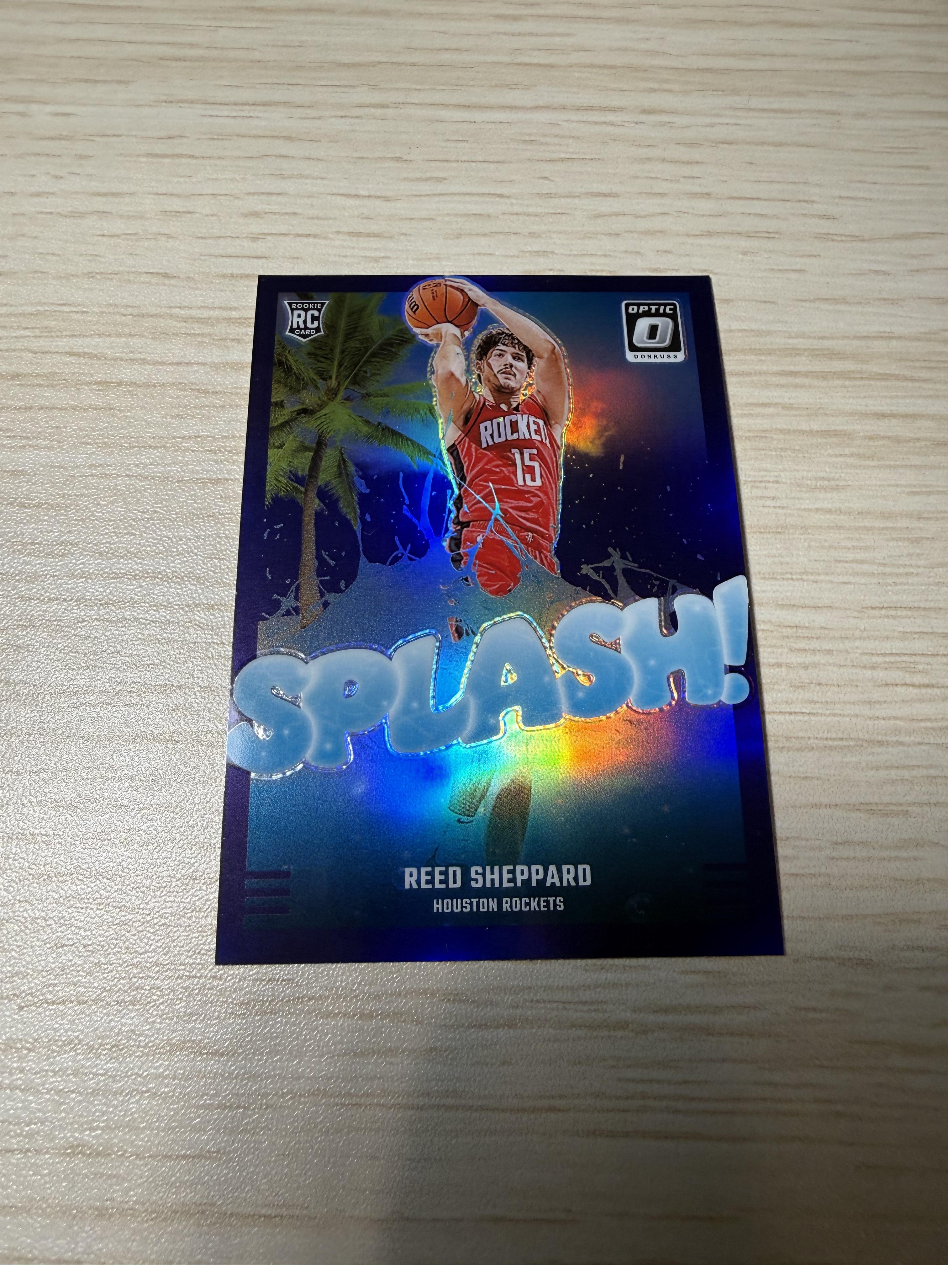 2024-25 Donruss Optic #13 Reed Sheppard Splash! Purple