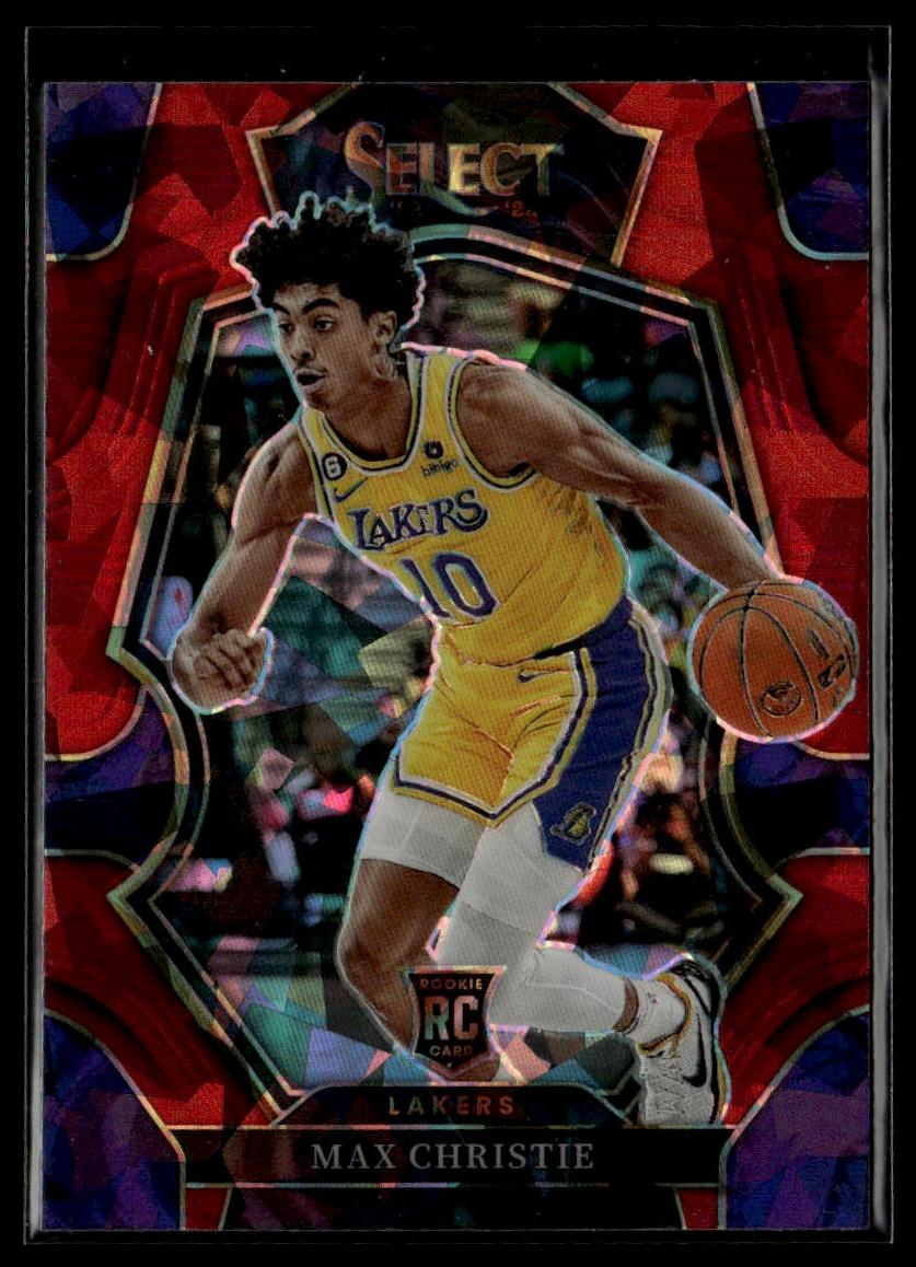 2022-23 Panini Select #181 Max Christie Red Cracked Ice Prizms