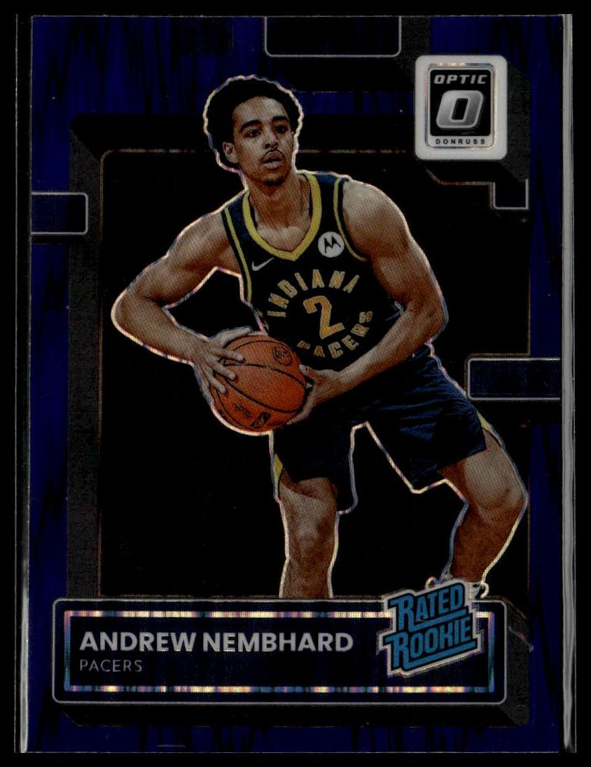 2022-23 Donruss Optic #230 Andrew Nembhard Purple Shock