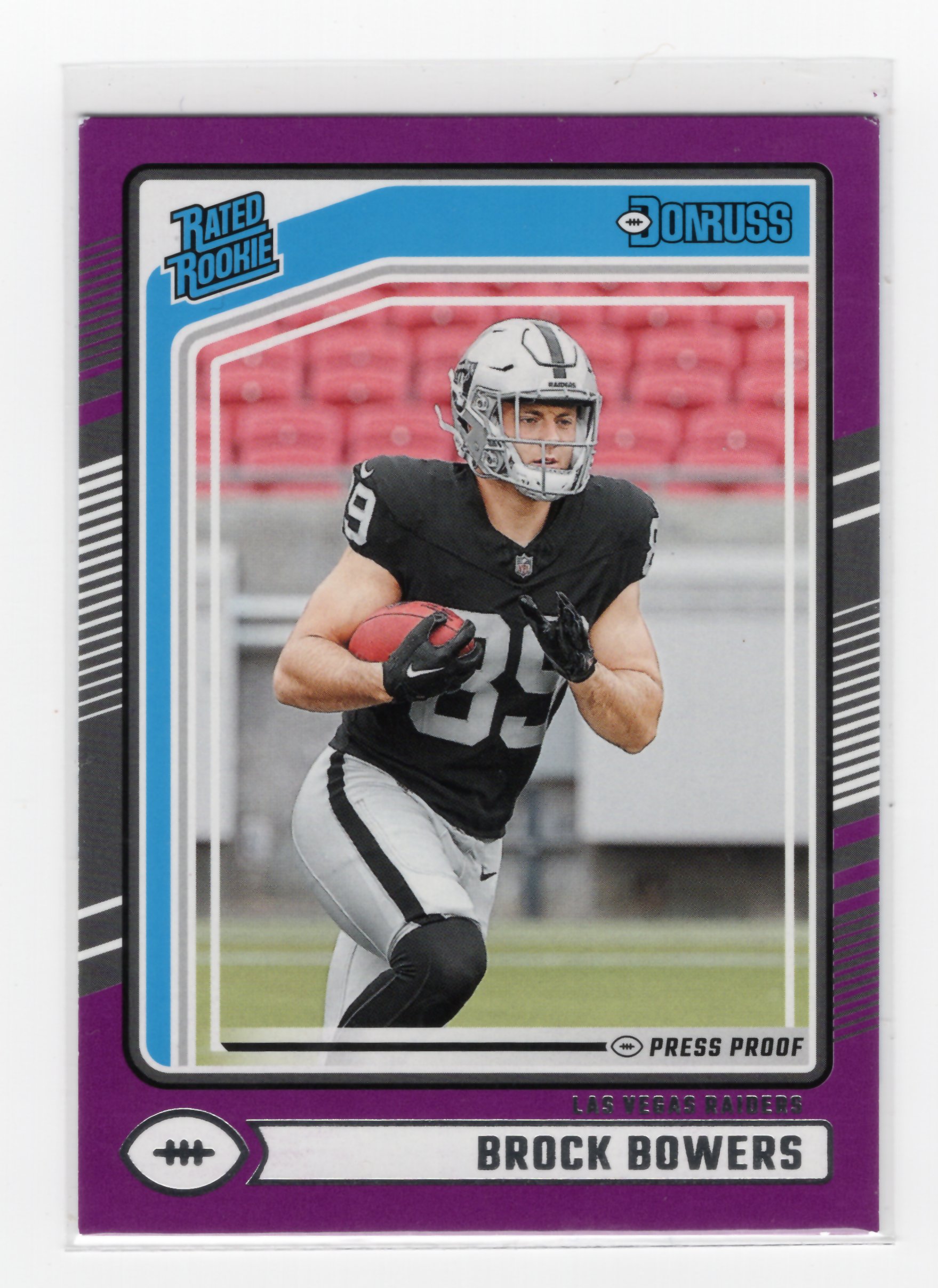 2024 Donruss #394 Brock Bowers Press Proof Purple