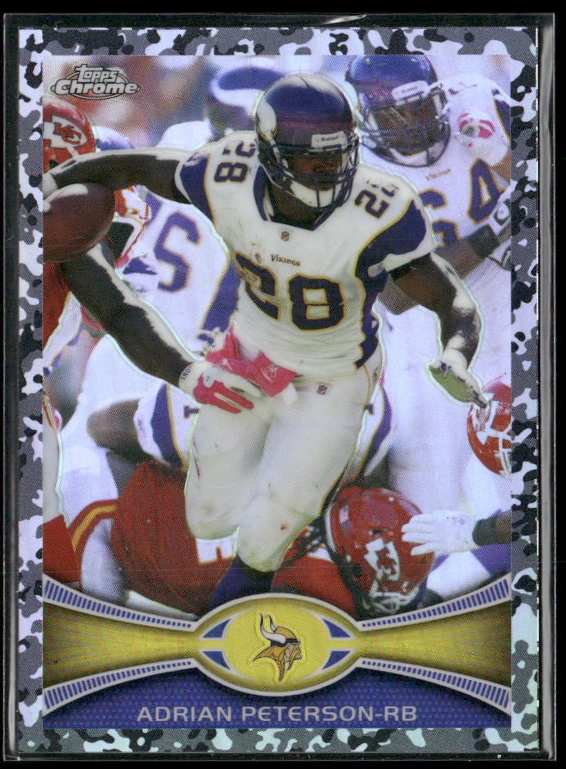 2012 Topps Chrome #158 Adrian Peterson Camo Refractors #/499