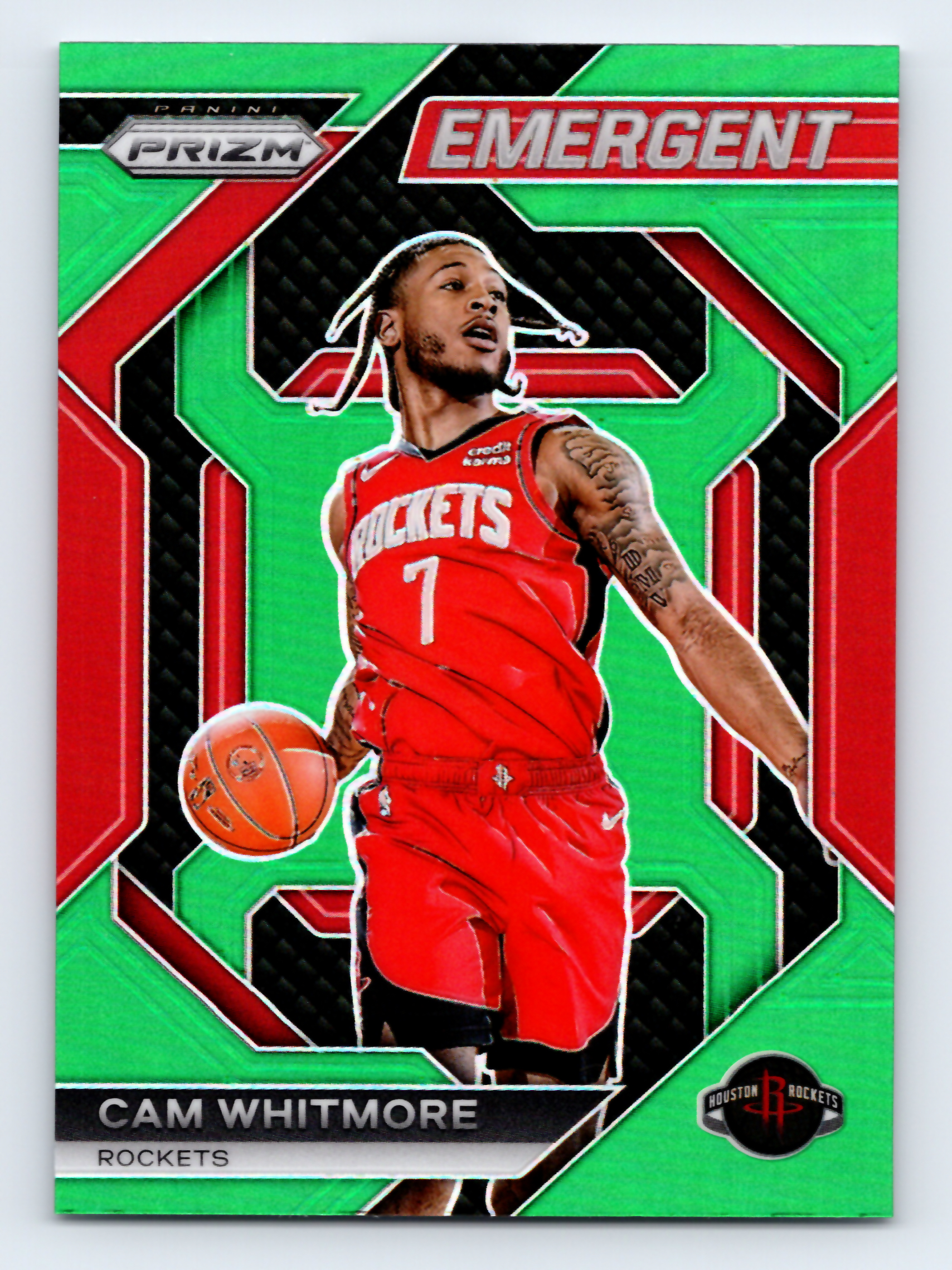 Cam Whitmore 2023-24 Panini Prizm Emergent Prizms Green #27 Houston Rockets
