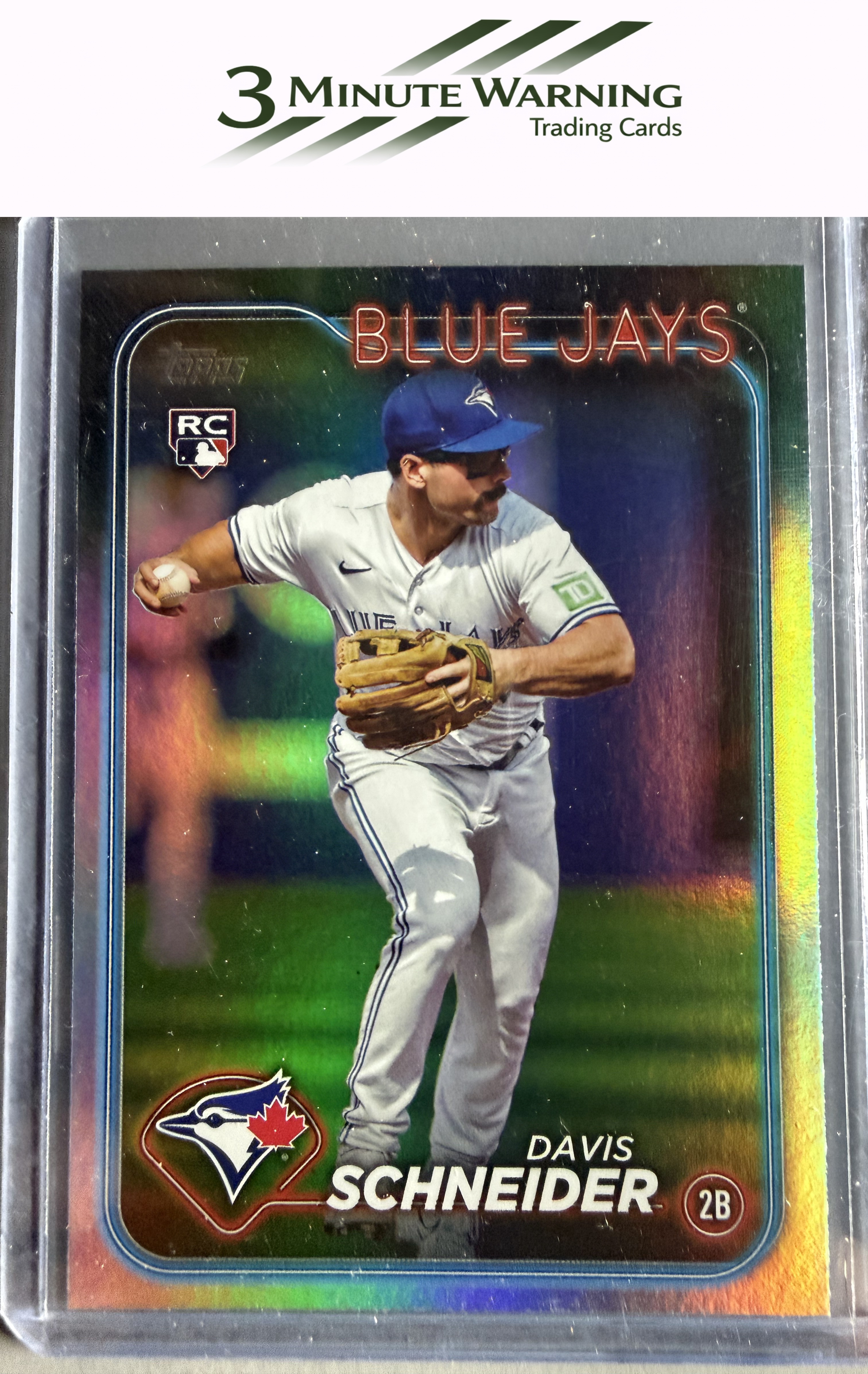 2024 Topps #189 Davis Schneider Rainbow Foil