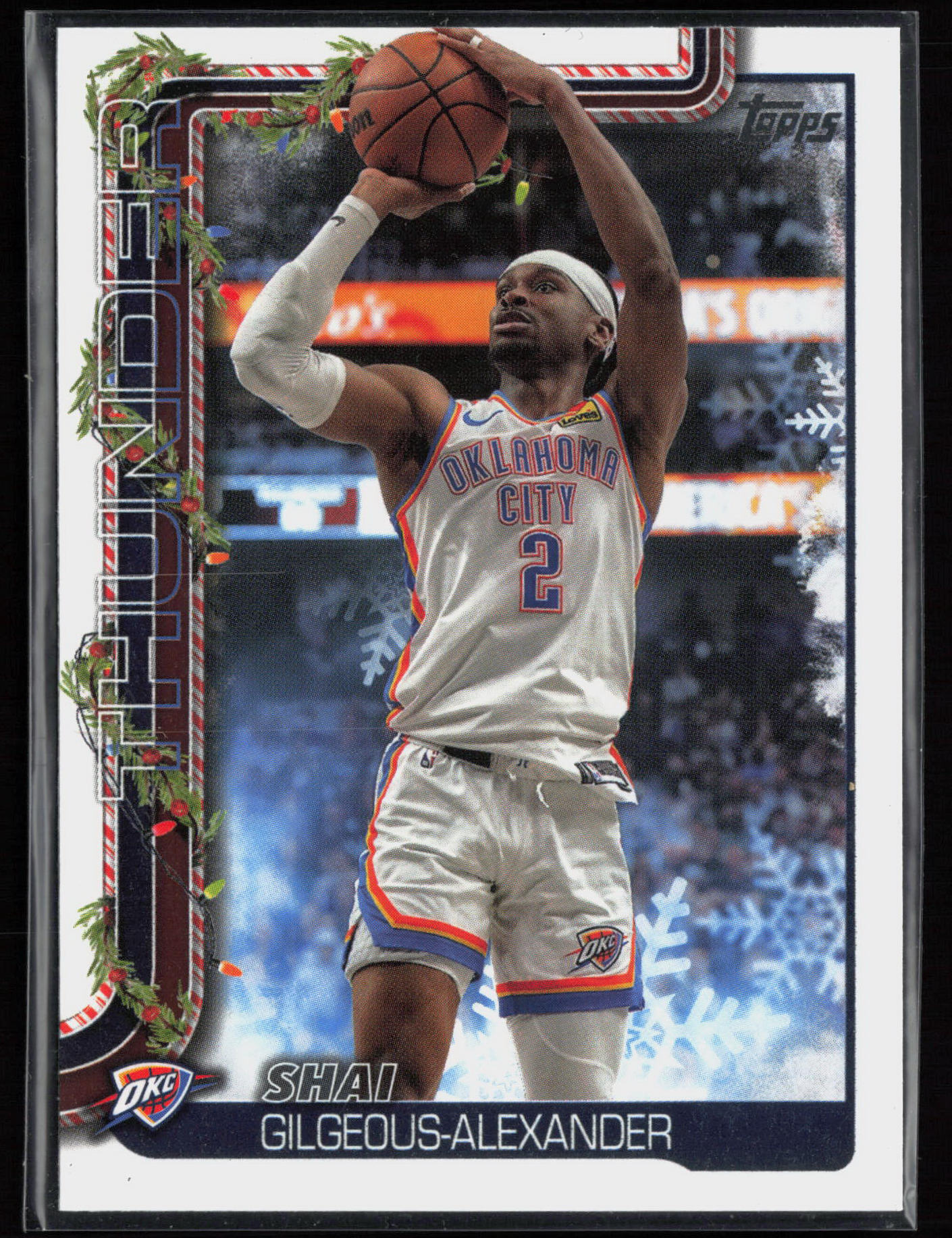 2025-26 Topps Holiday #SSB-SGA SSP Back Variations Shai Gilgeous-Alexander