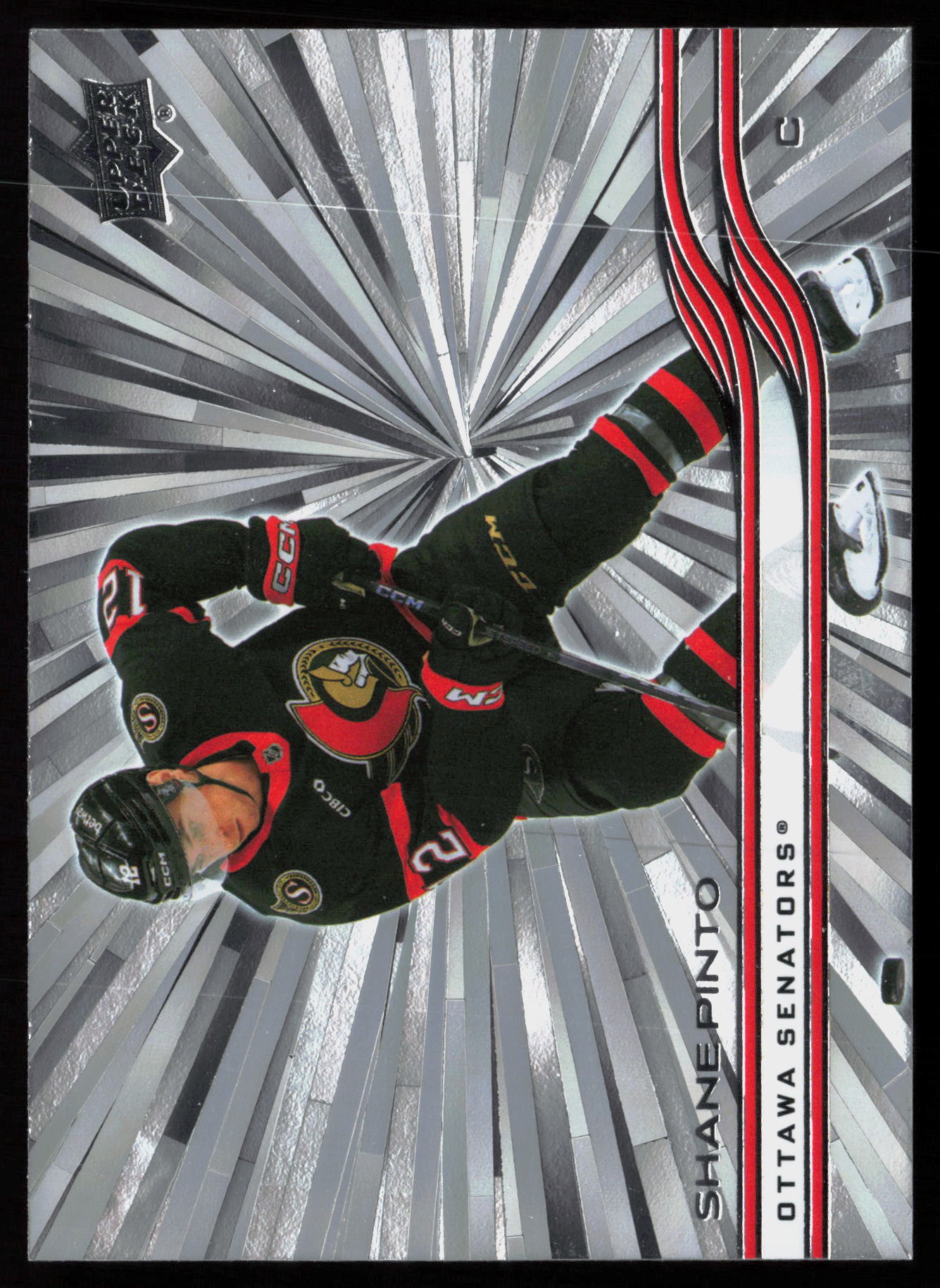 2025-26 Upper Deck #372 Outburst Silver Shane Pinto
