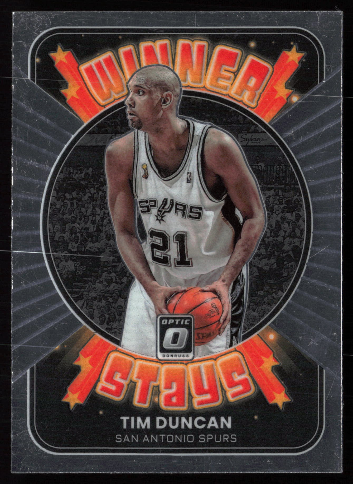 2021-22 Donruss Optic #19 Winner Stays Tim Duncan