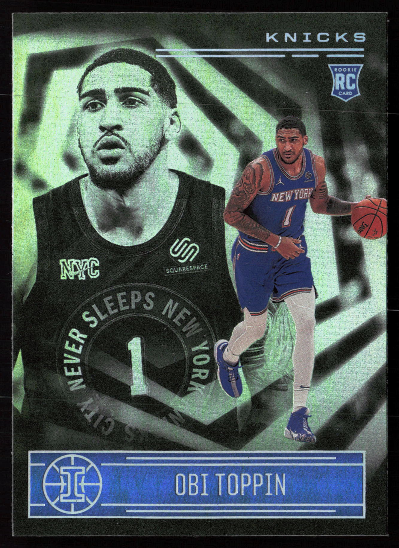 2020-21 Panini Illusions #176 Obi Toppin RC Rookie — Front