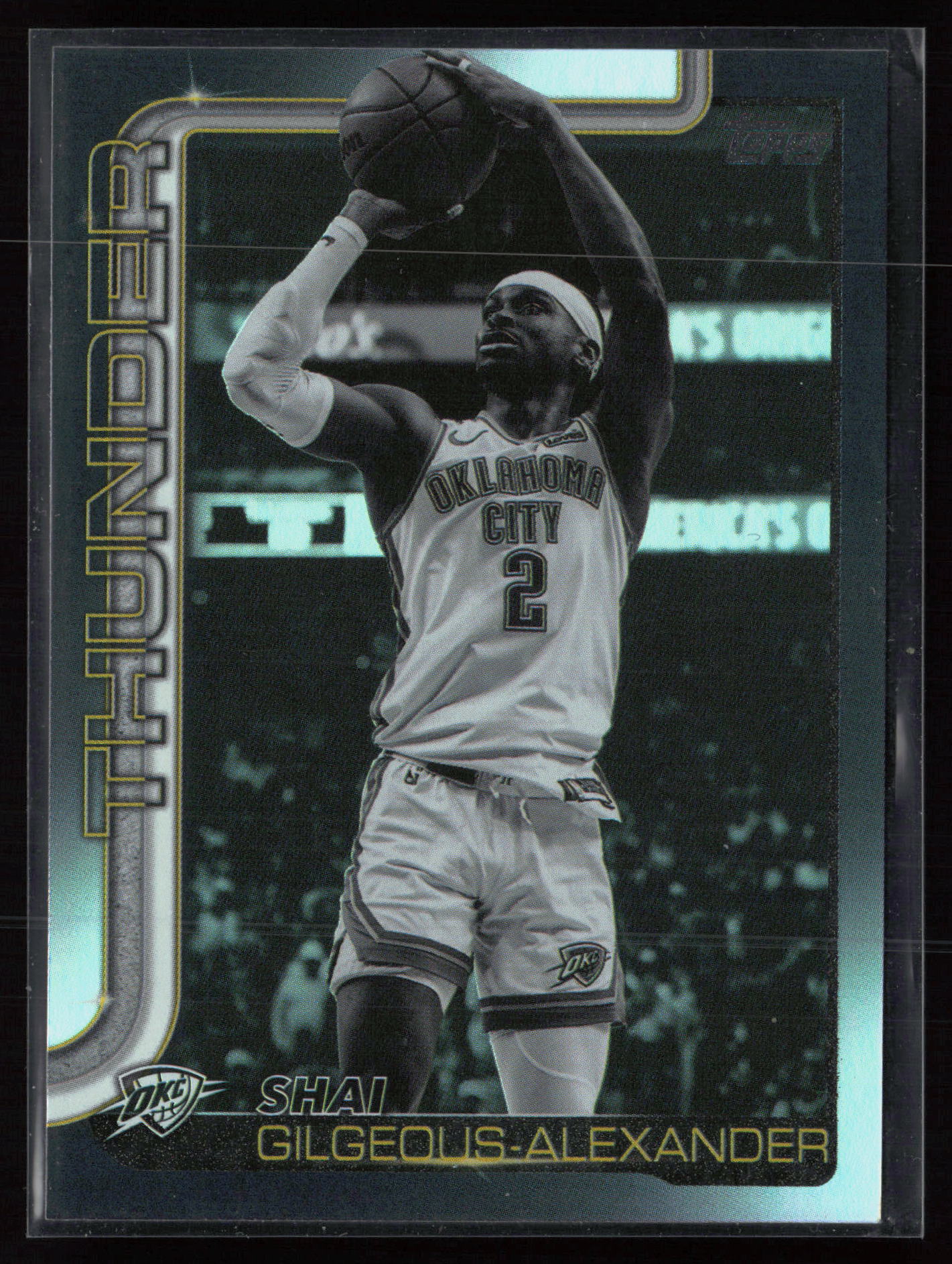 2025-26 Topps #115 Blackout Shai Gilgeous-Alexander