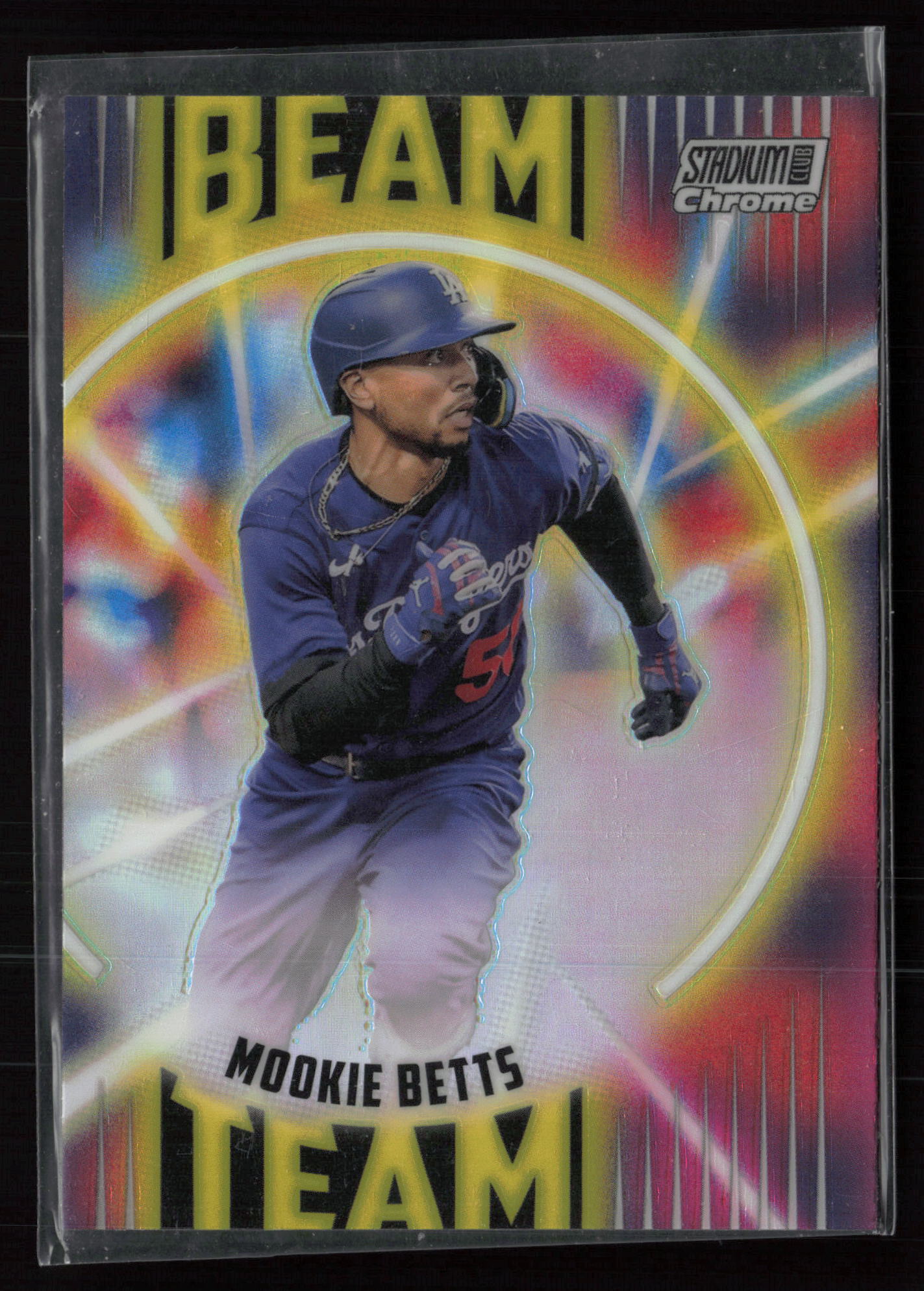 2022 Stadium Club Chrome #BT-24 Beam Team Mookie Betts