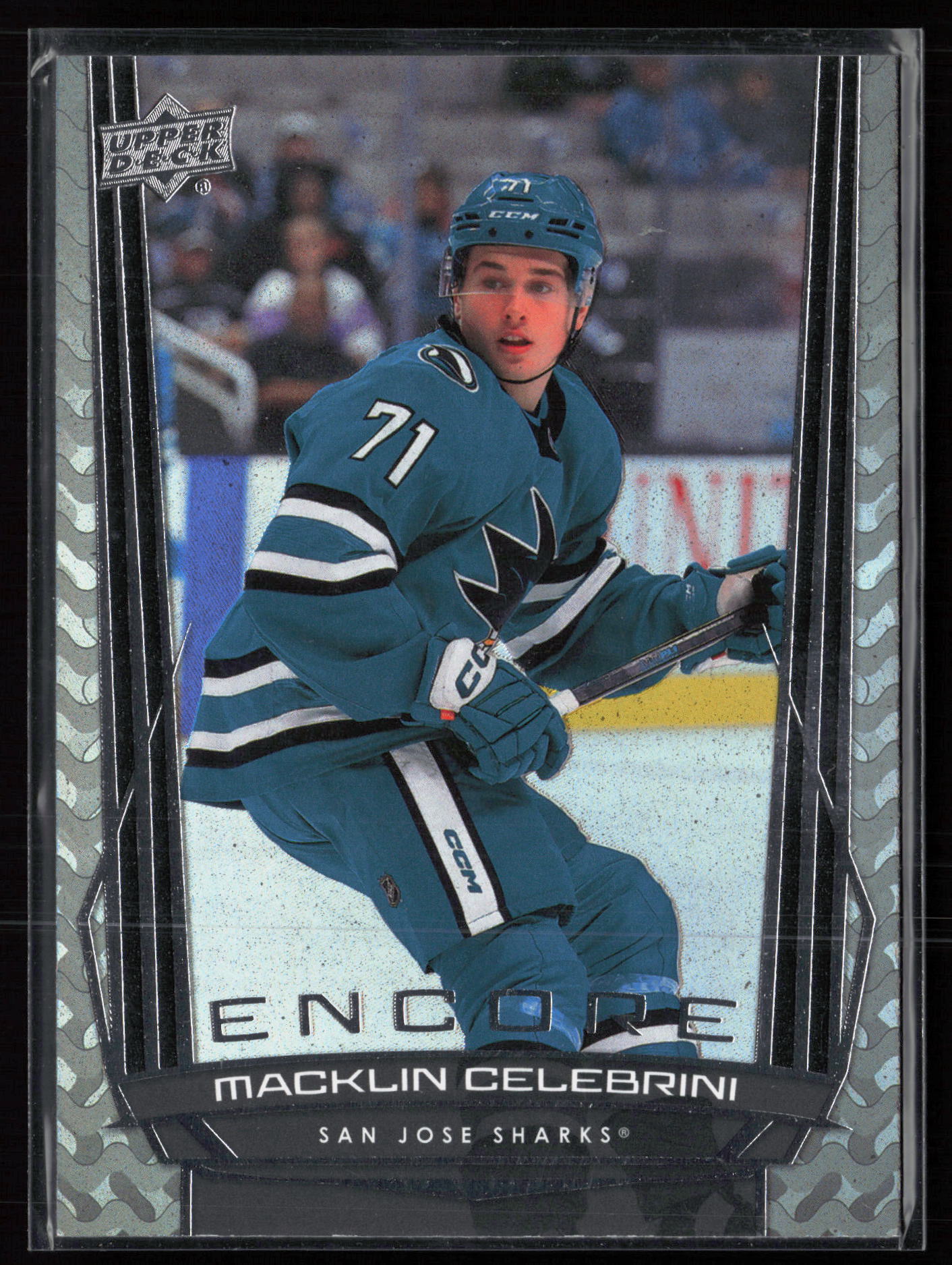 2025-26 Upper Deck #E-10 Encore Blue Macklin Celebrini