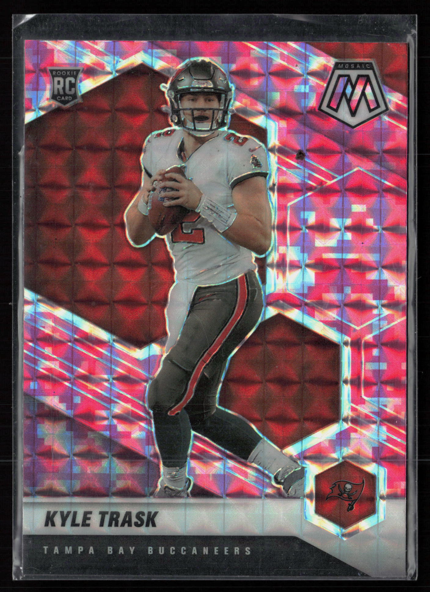 2021 Panini Mosaic #309 Prizm Reactive Orange Kyle Trask RC Rookie