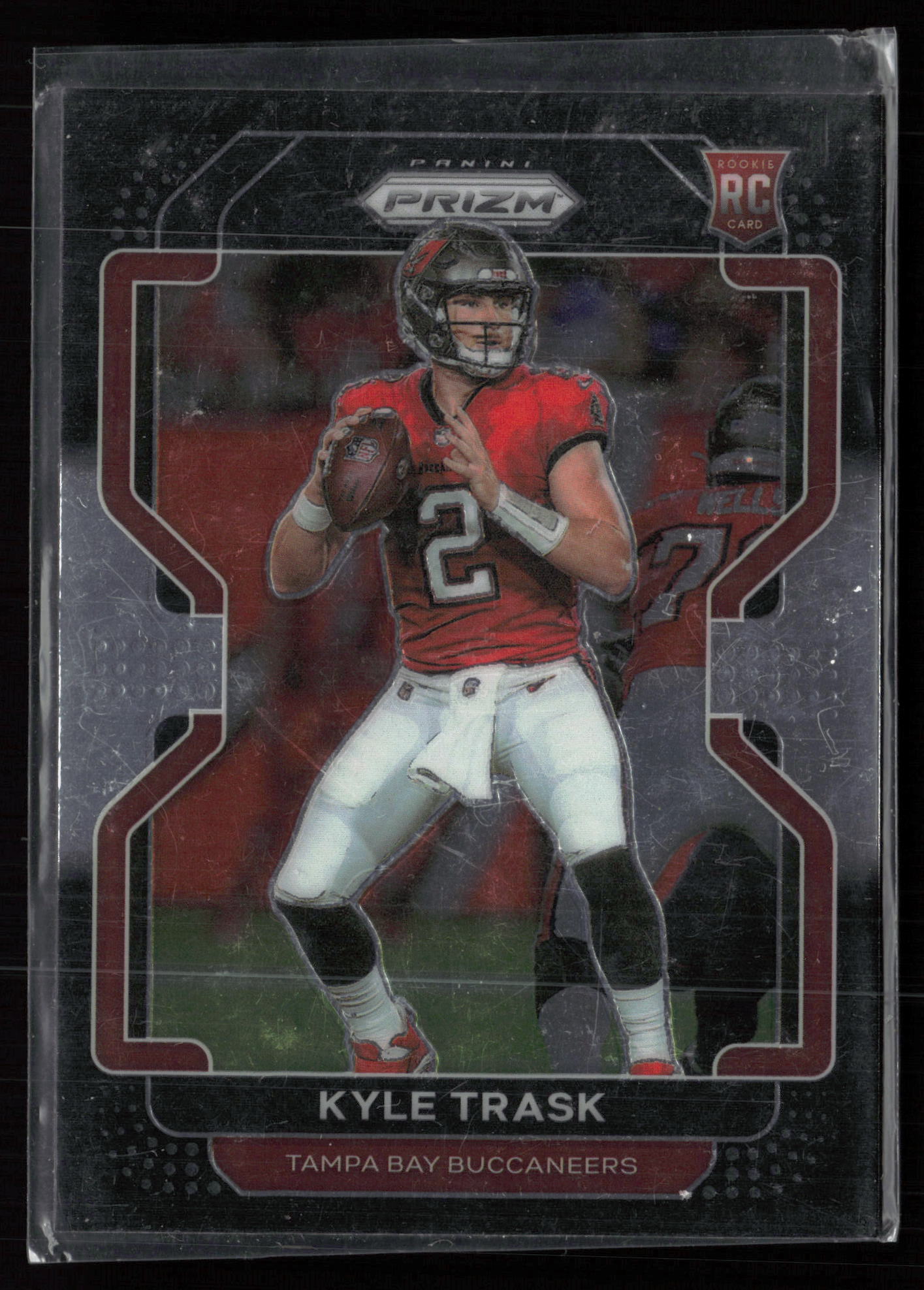 2021 Panini Chronicles #PB-16 Prizm Black Silver Kyle Trask